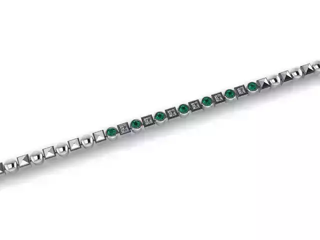 diamond bracelet 96 3D print model