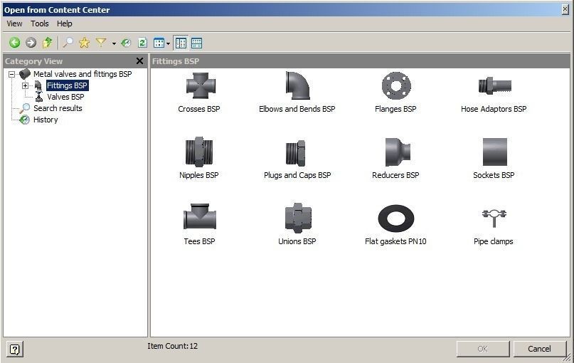 Autodesk Inventor CAD library - Piping No 1 LT Free 3D model_1