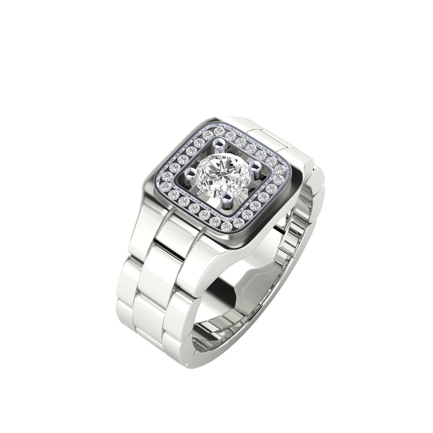 Male ring 3dm render detail 3D print model 3D print model_5