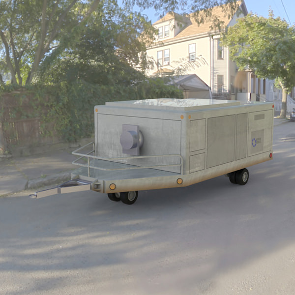 Aircraft Air Conditioning Unit Truck 3D model_1