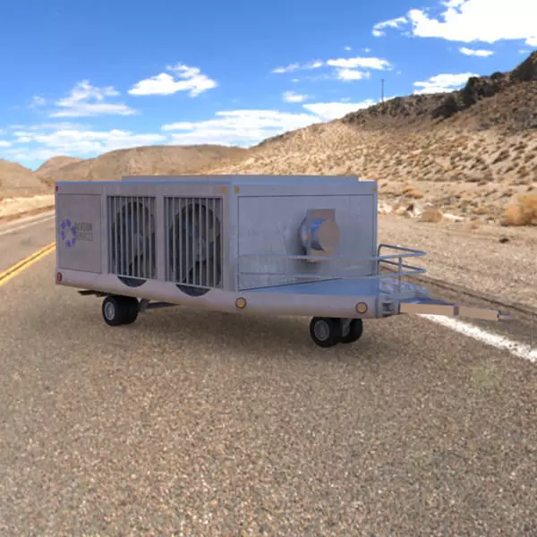 Aircraft Air Conditioning Unit Truck 3D model_0