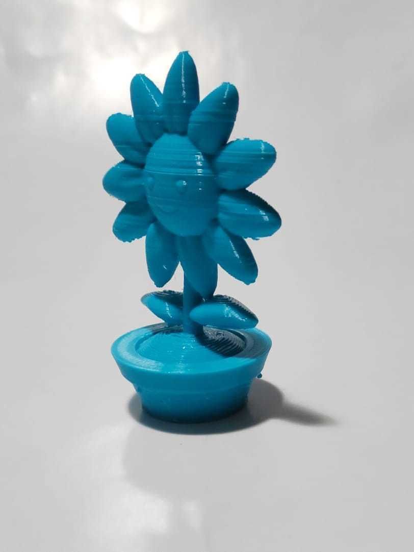 Cute Sunflower 3D print model_4