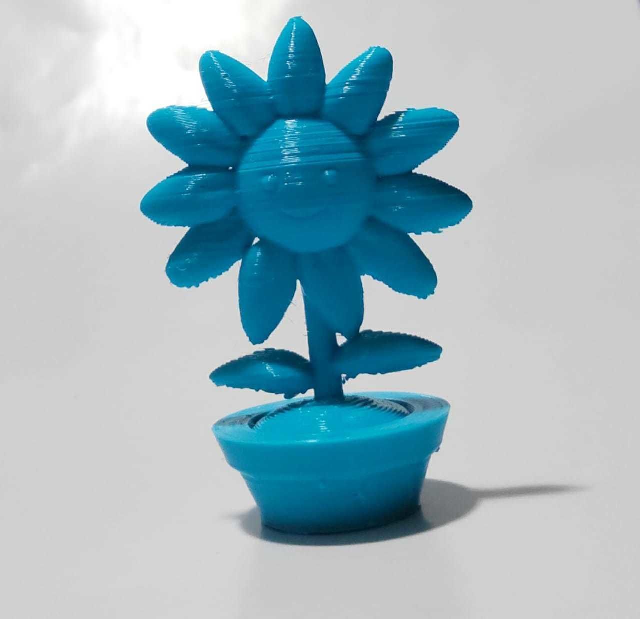 Cute Sunflower 3D print model_8