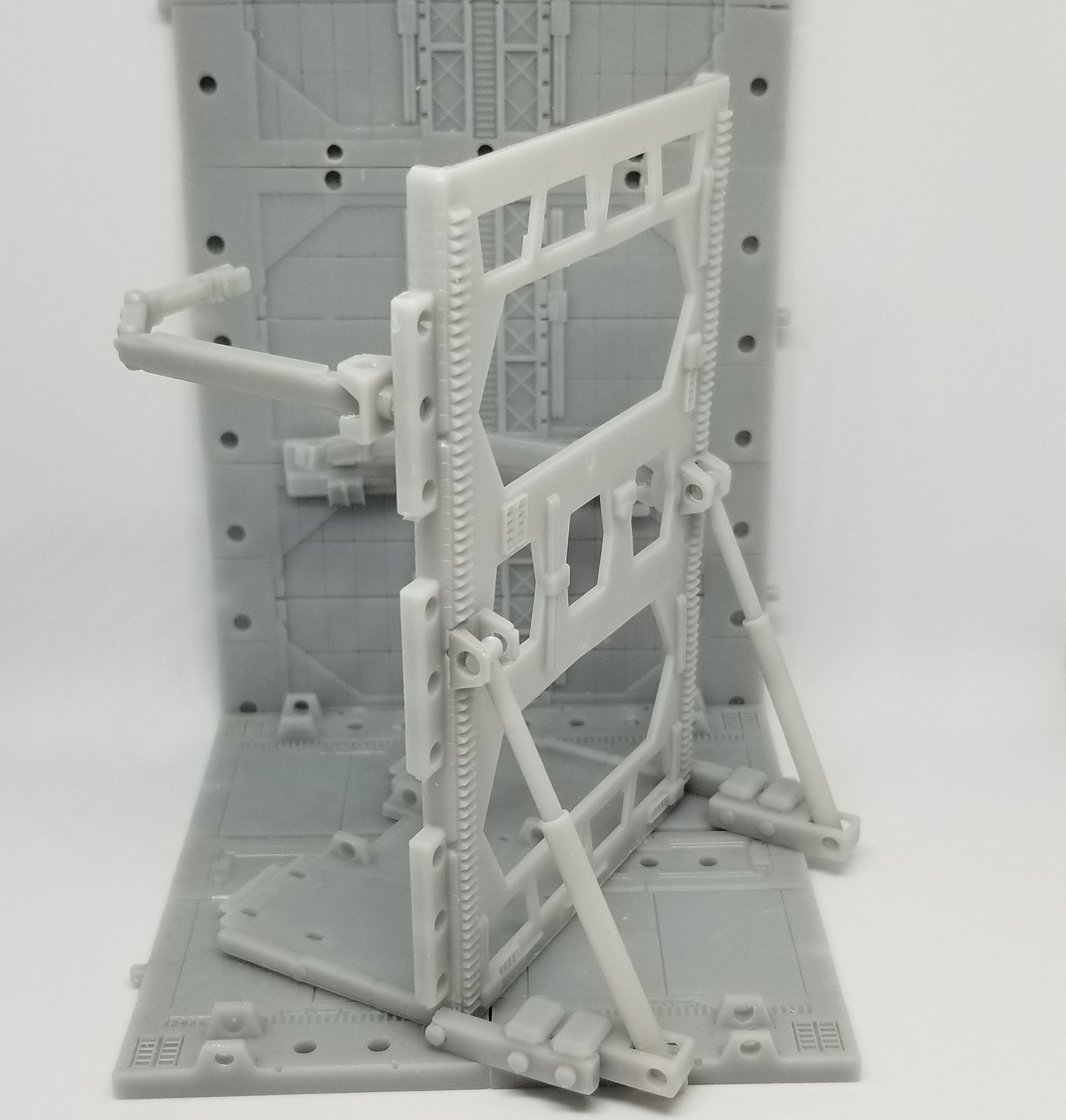-MHB04C- Mecha Hangar Bay 04 Hangar customizable with expansions 3D print model_42