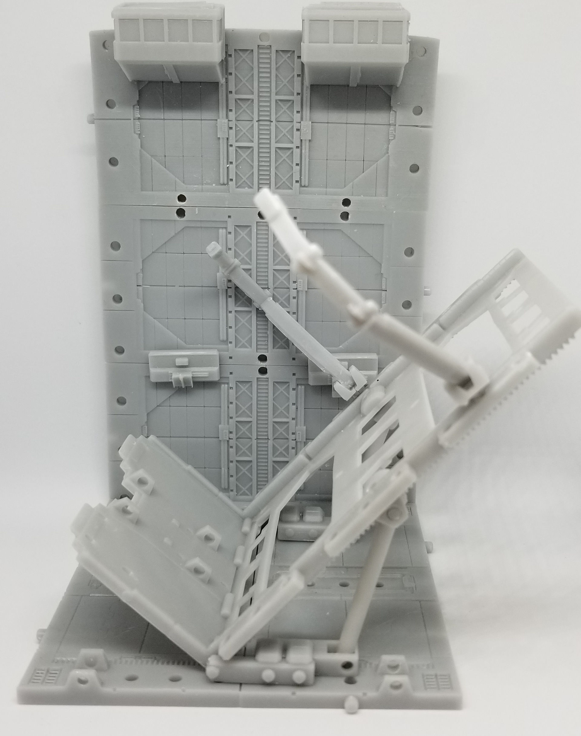 -MHB04C- Mecha Hangar Bay 04 Hangar customizable with expansions 3D print model_43