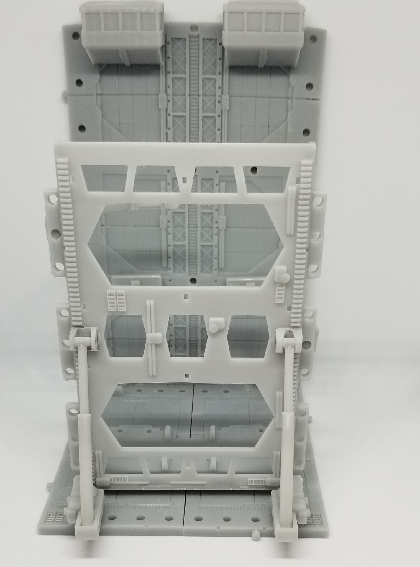-MHB04C- Mecha Hangar Bay 04 Hangar customizable with expansions 3D print model_38