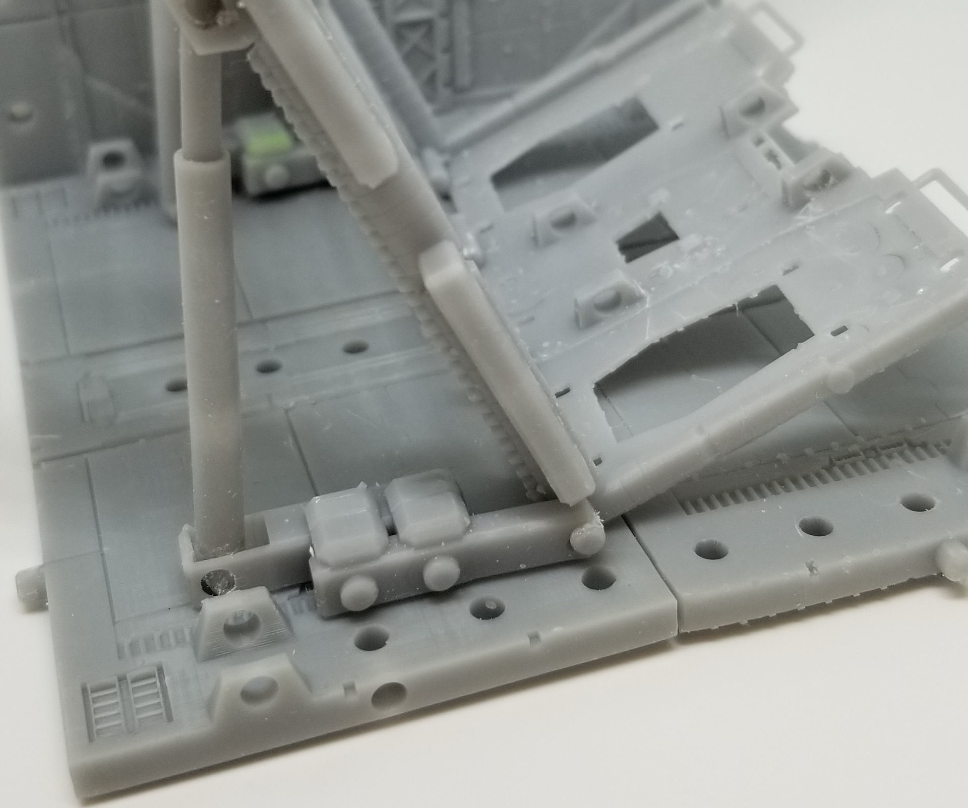 -MHB04C- Mecha Hangar Bay 04 Hangar customizable with expansions 3D print model_41