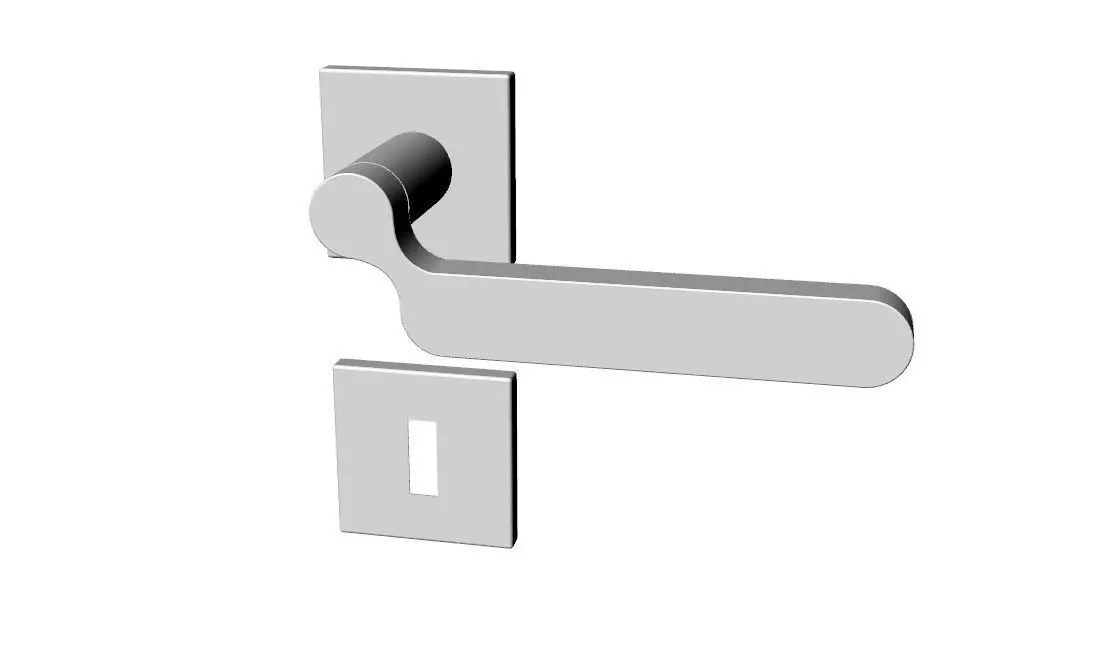 Door handle Free 3D model_0