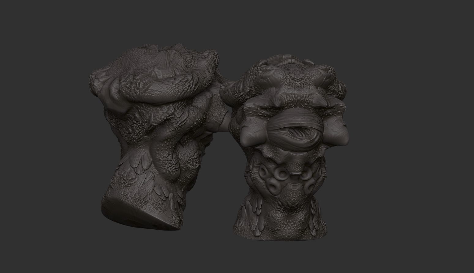 creature concept high monster  3D model_2