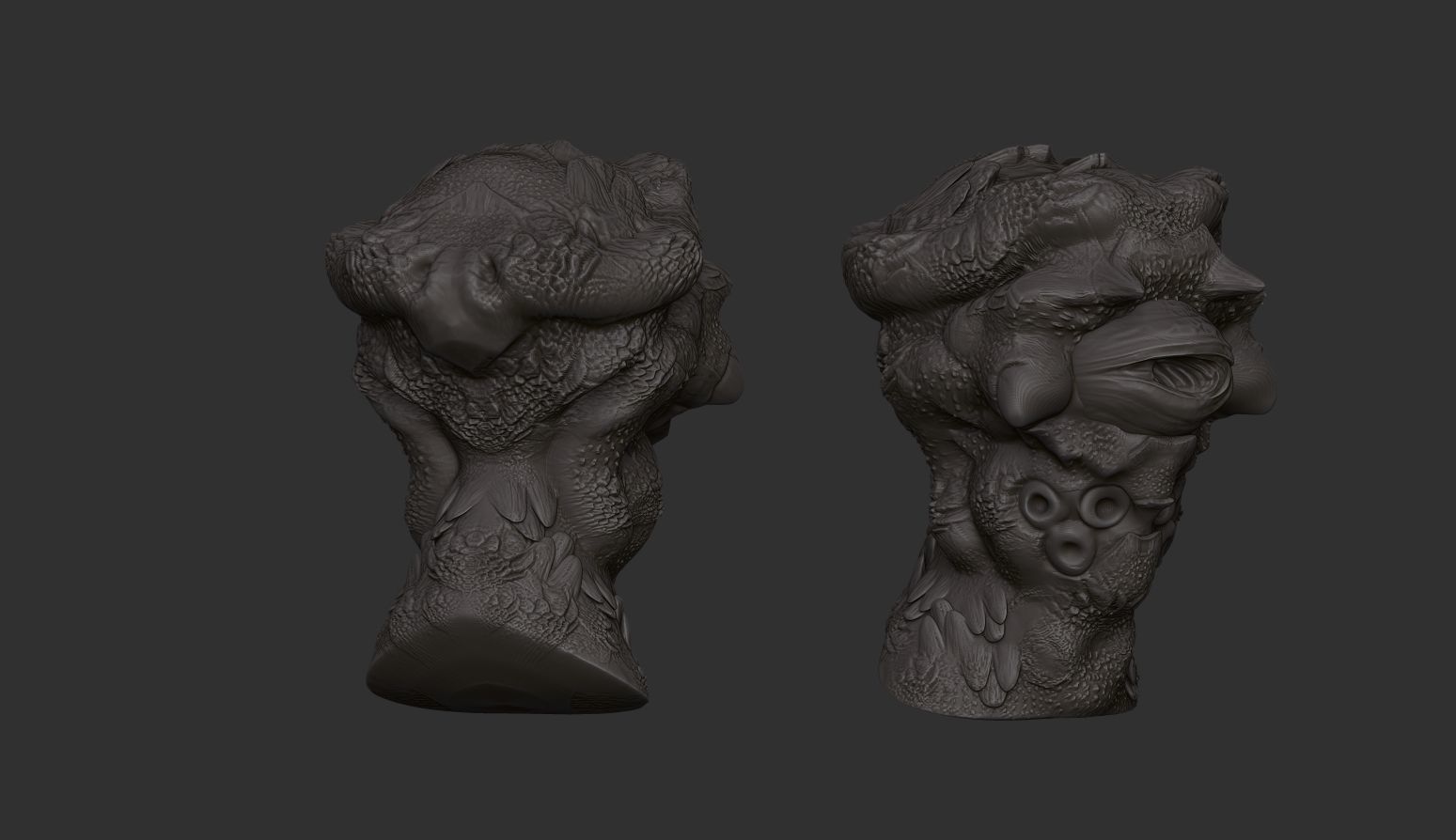 creature concept high monster  3D model_1