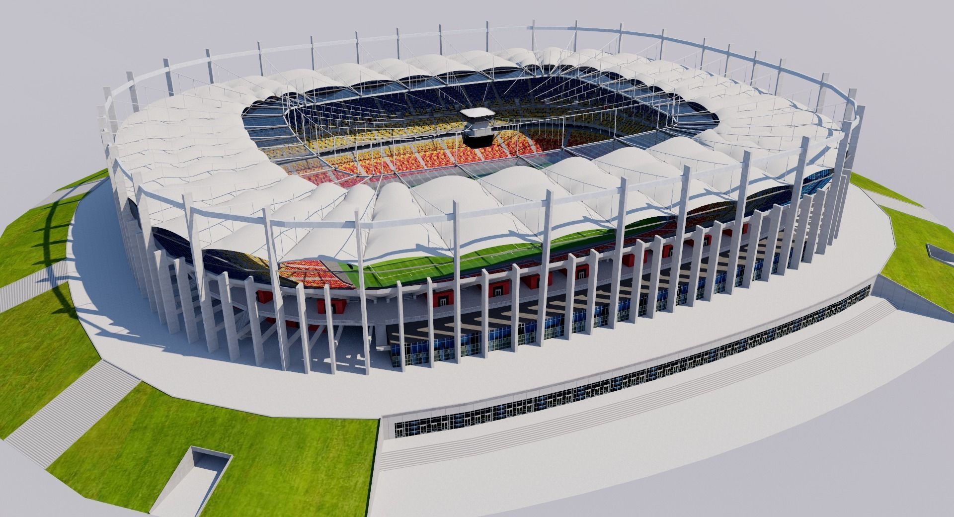 Romania National Arena - Bucharest 3D model | CGTrader