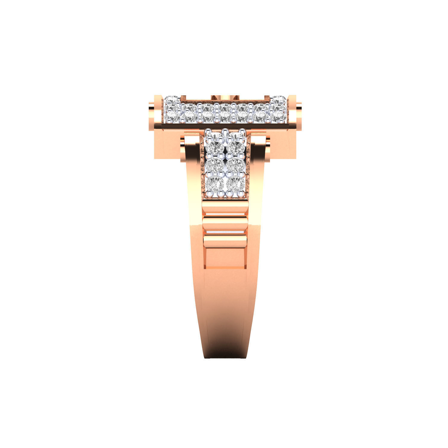 Male ring 3dm render detail 3D print model 3D print model_2