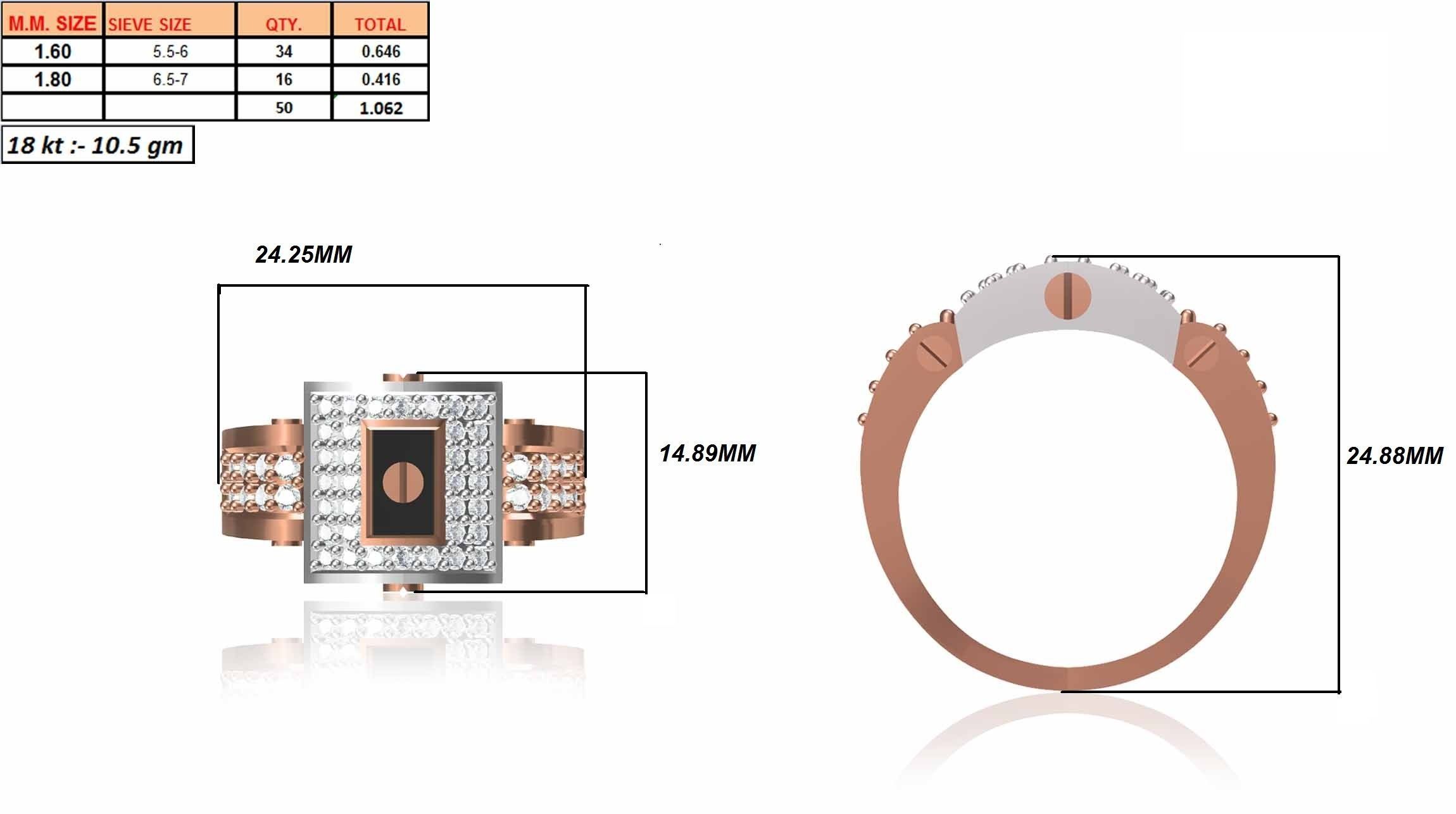 Male ring 3dm render detail 3D print model 3D print model_12