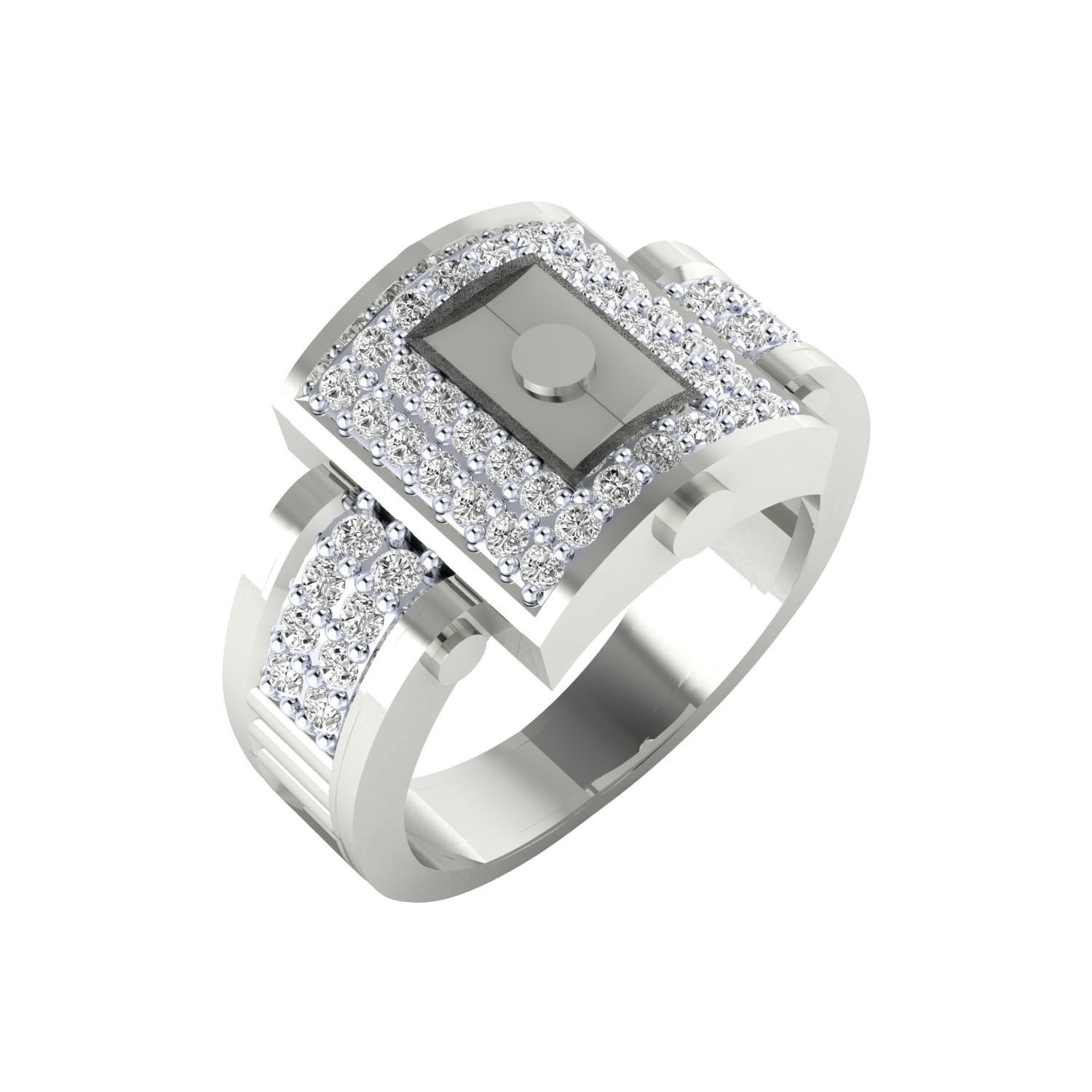 Male ring 3dm render detail 3D print model 3D print model_4