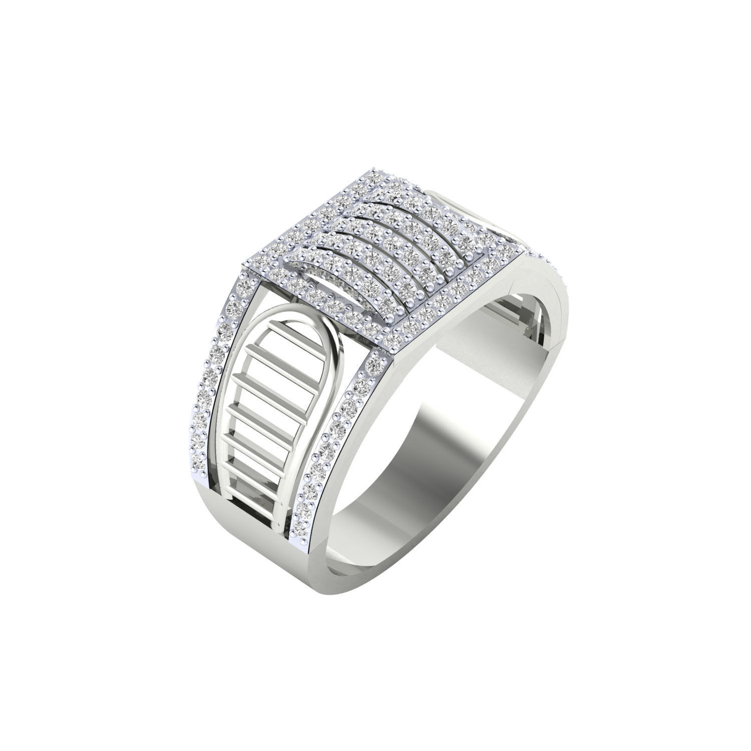 Male ring 3dm render detail 3D print model 3D print model_4