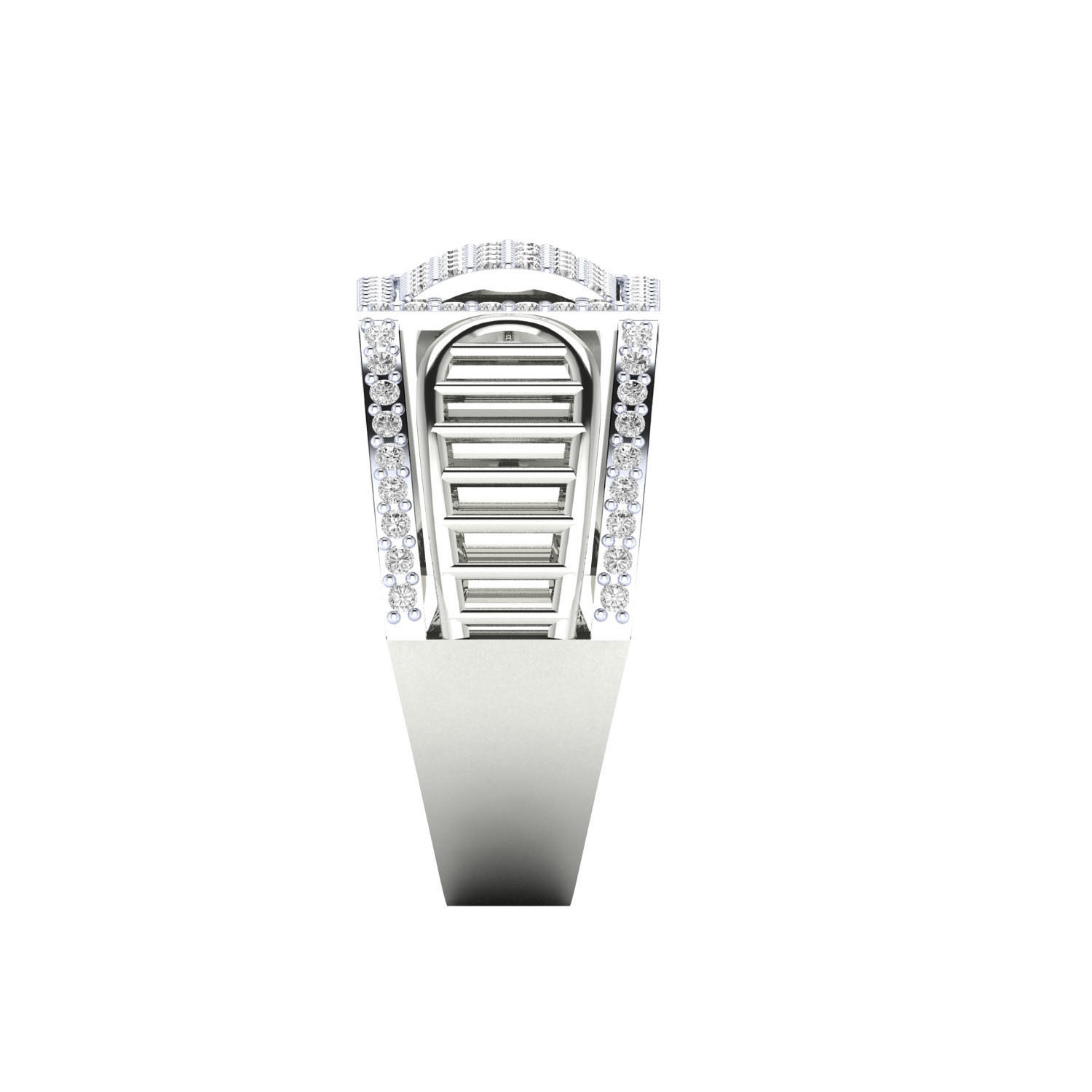 Male ring 3dm render detail 3D print model 3D print model_5