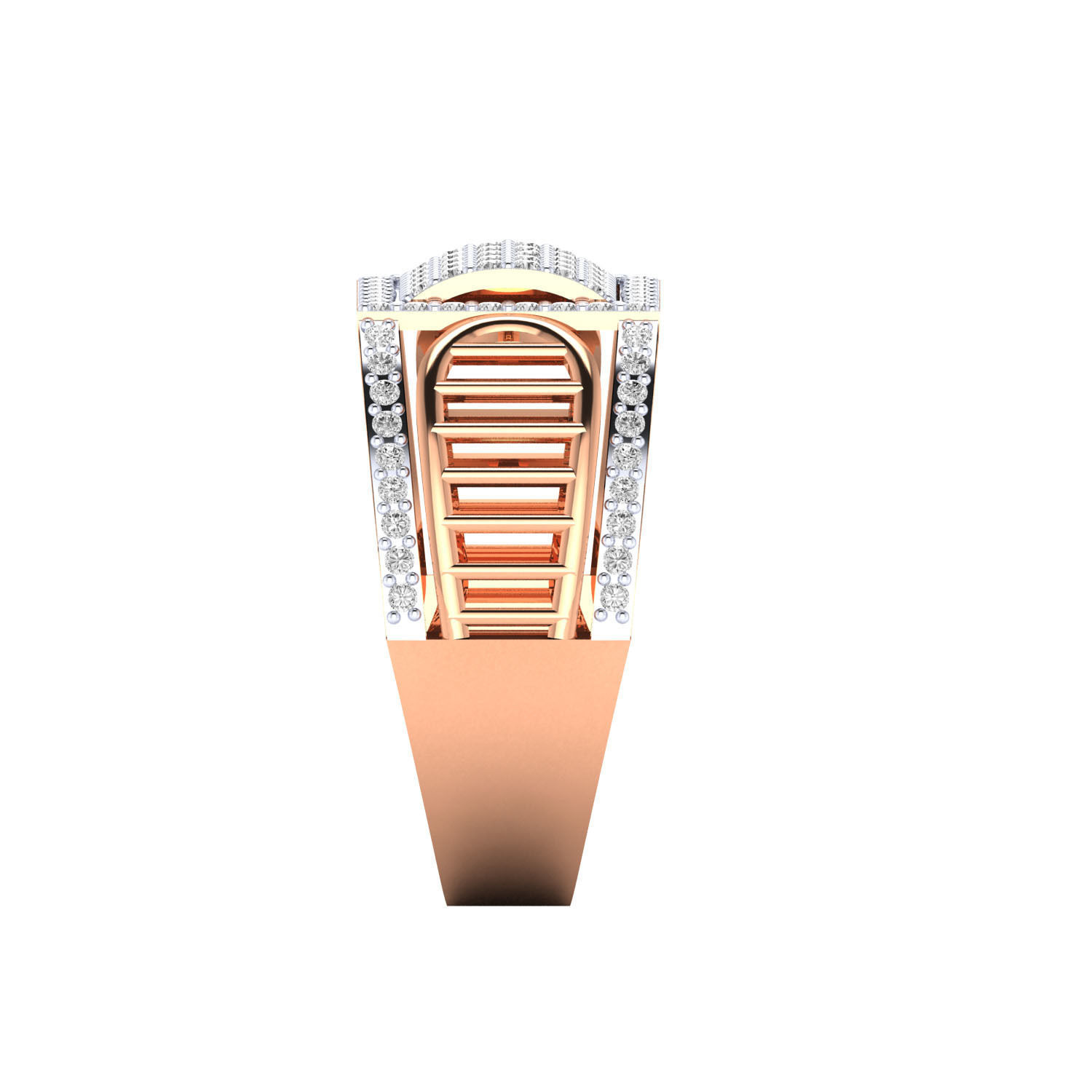 Male ring 3dm render detail 3D print model 3D print model_2