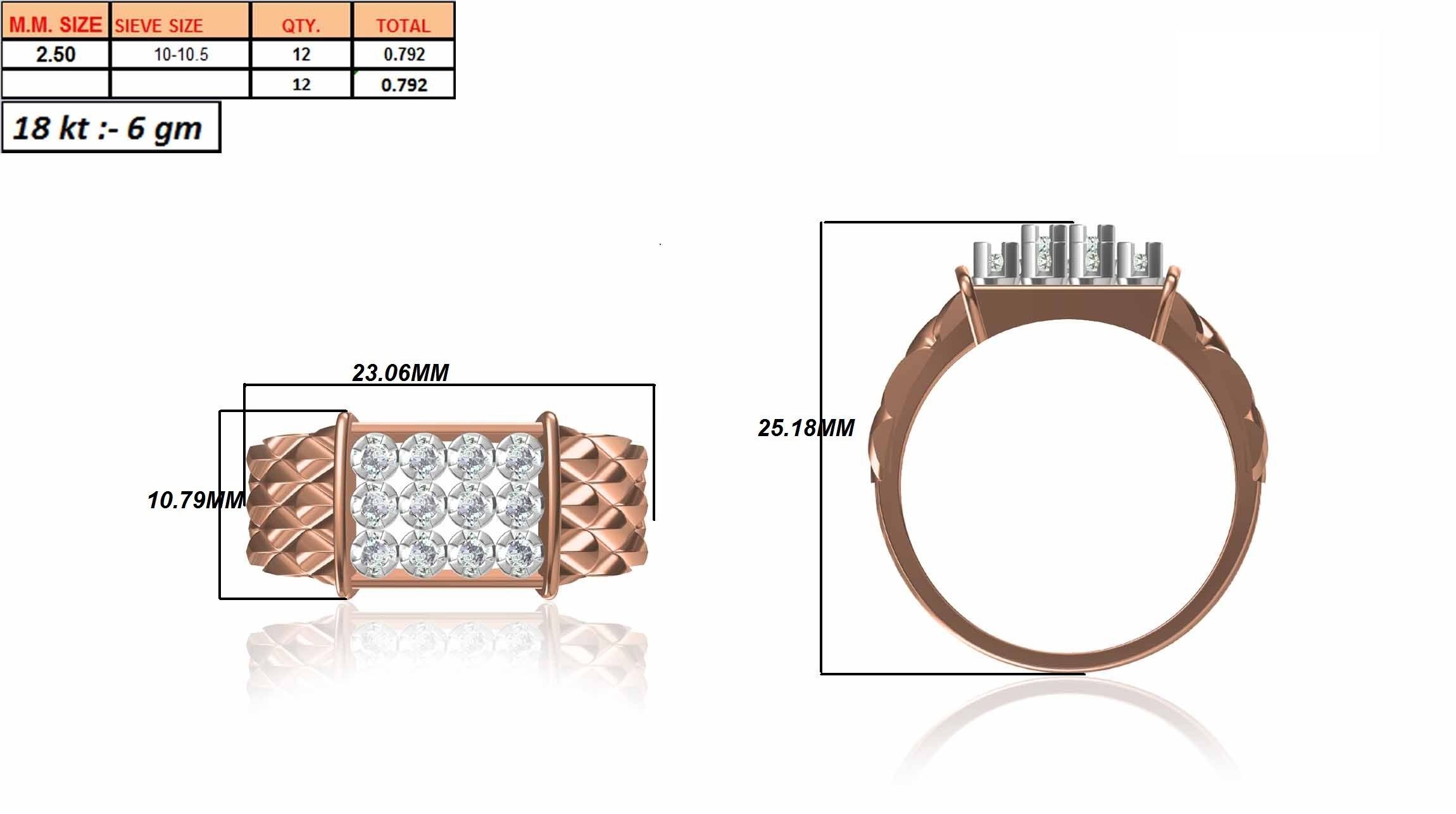 Male ring 3dm render detail 3D print model 3D print model_12