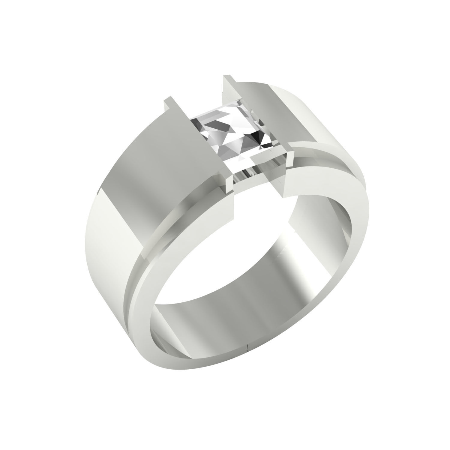 Male ring 3dm render detail 3D print model 3D print model_5