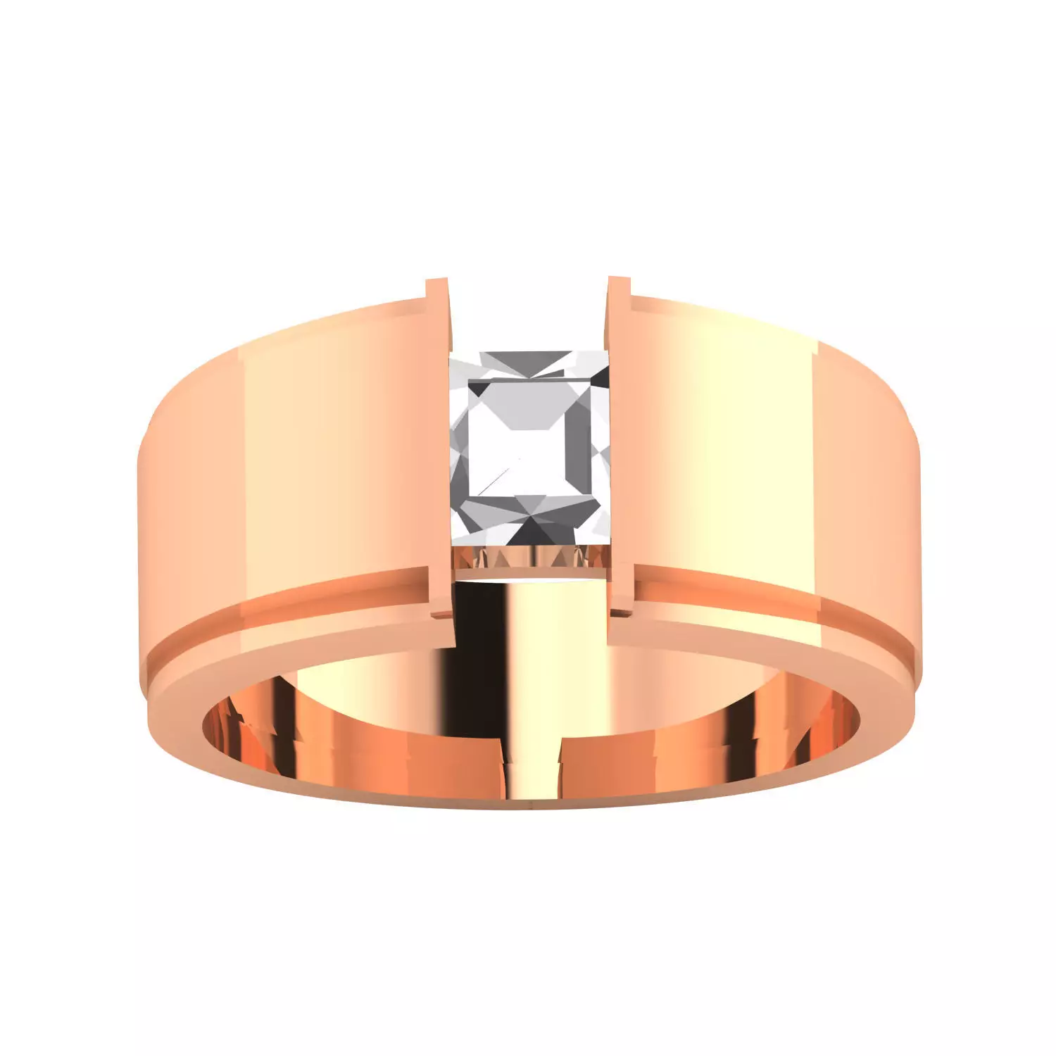 Male ring 3dm render detail 3D print model 3D print model_0