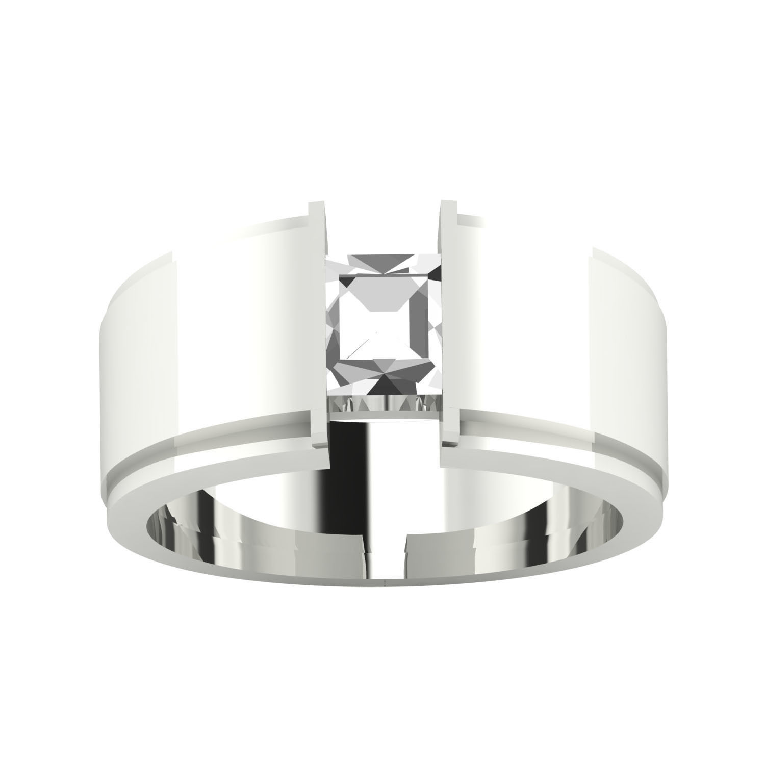 Male ring 3dm render detail 3D print model 3D print model_7