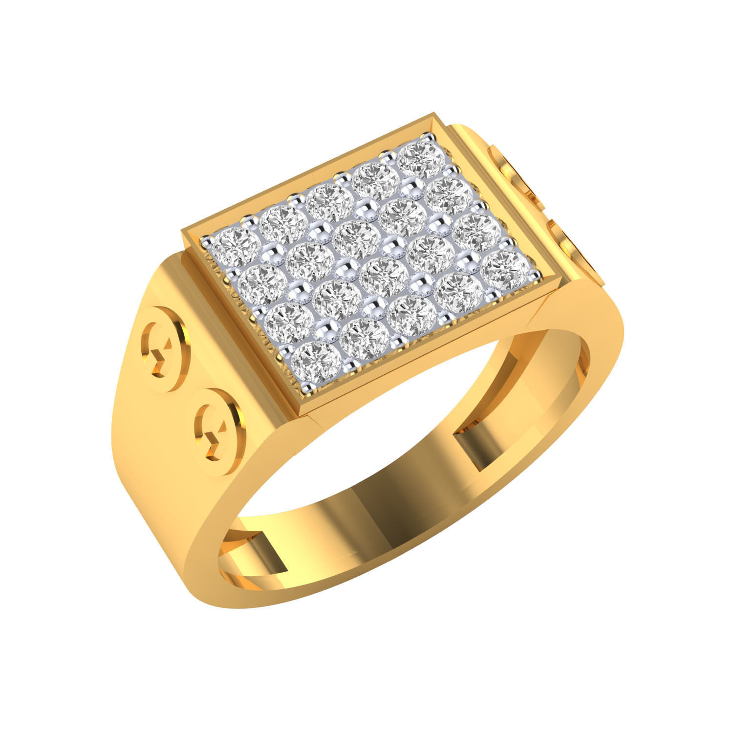 Male ring 3dm render detail 3D print model 3D print model_9