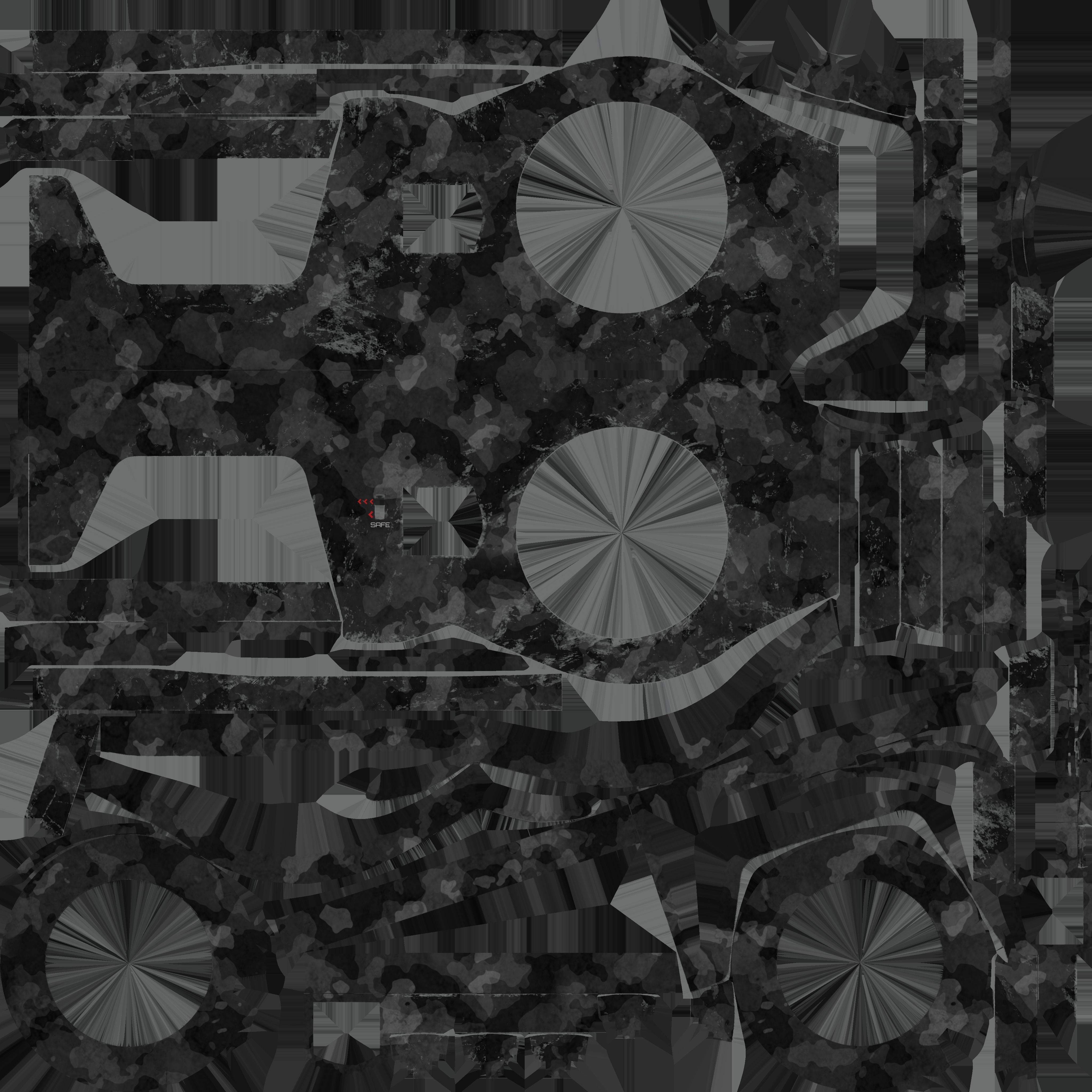 SCIFI Bullpup Low-poly 3D model_13