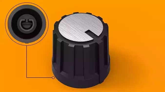 Potentiometer knob 6mm Free 3D print model