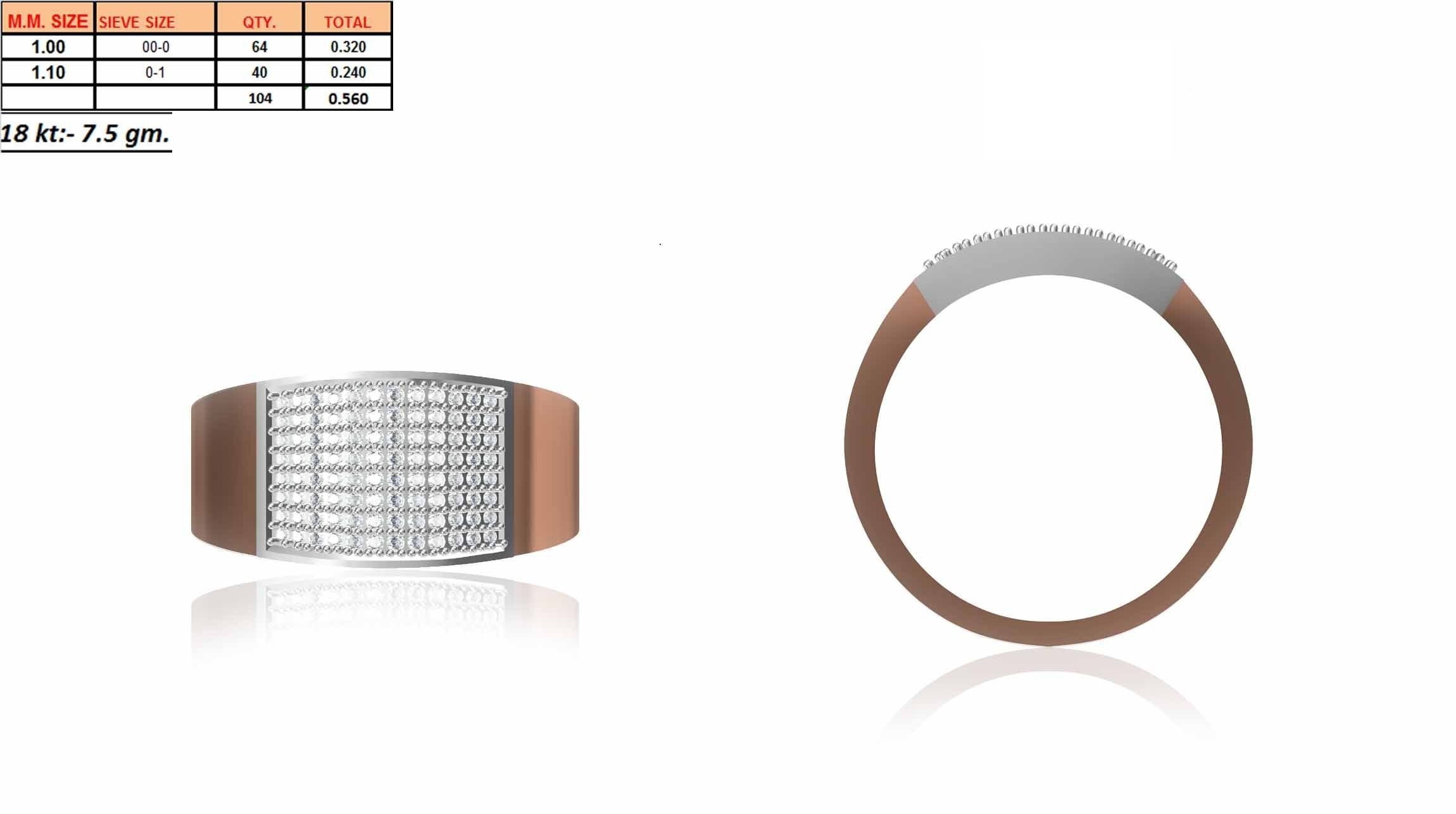 Male ring 3dm render detail 3D print model 3D print model_12