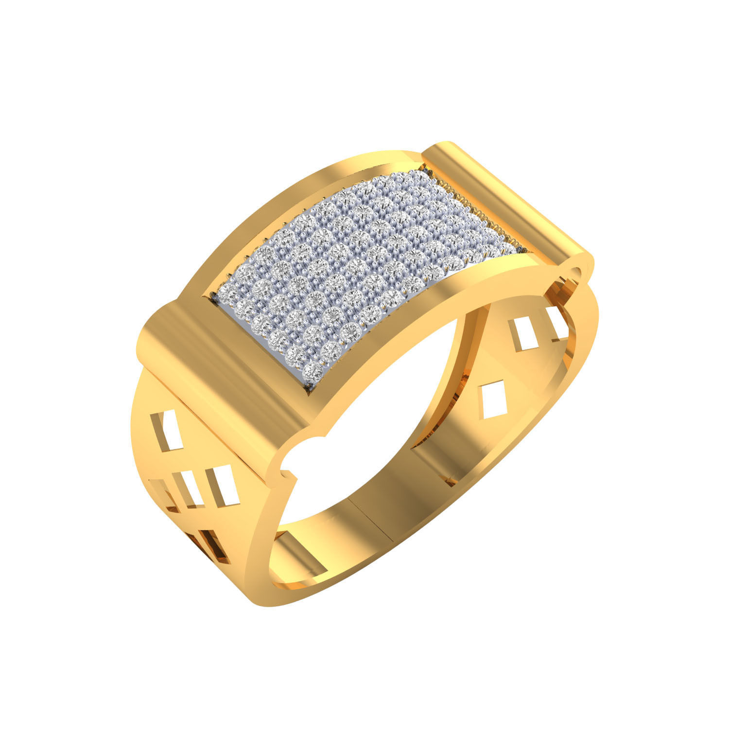 Male ring 3dm render detail 3D print model 3D print model_8