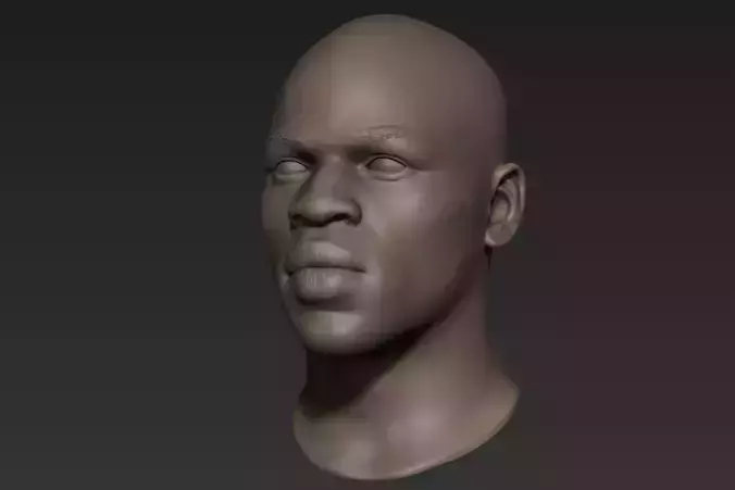 Black Man Head 5