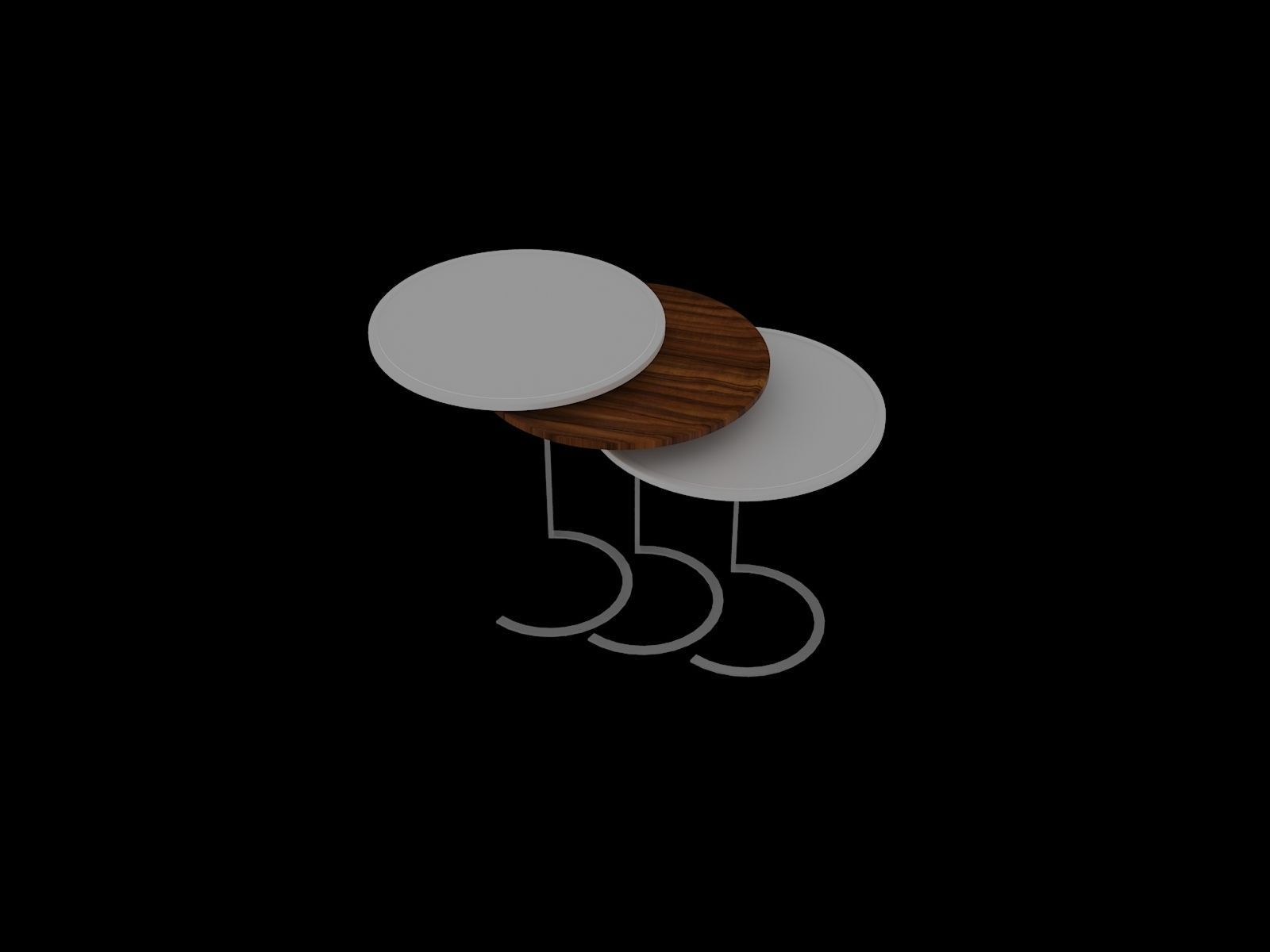 Coffee Table SET TEDE 3D model_5
