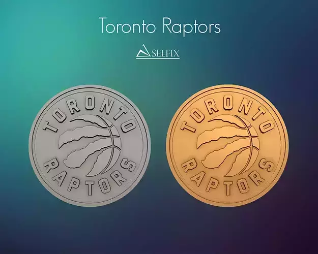 Toronto Raptors logo relief 3D print model