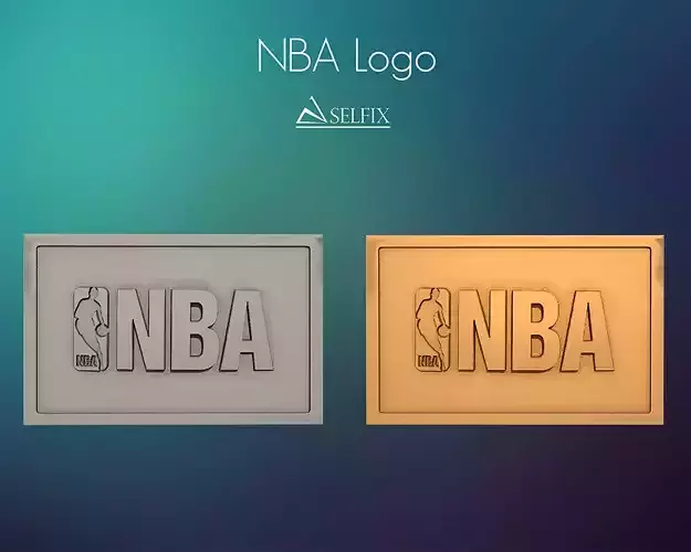 NBA logo relief 3D print model