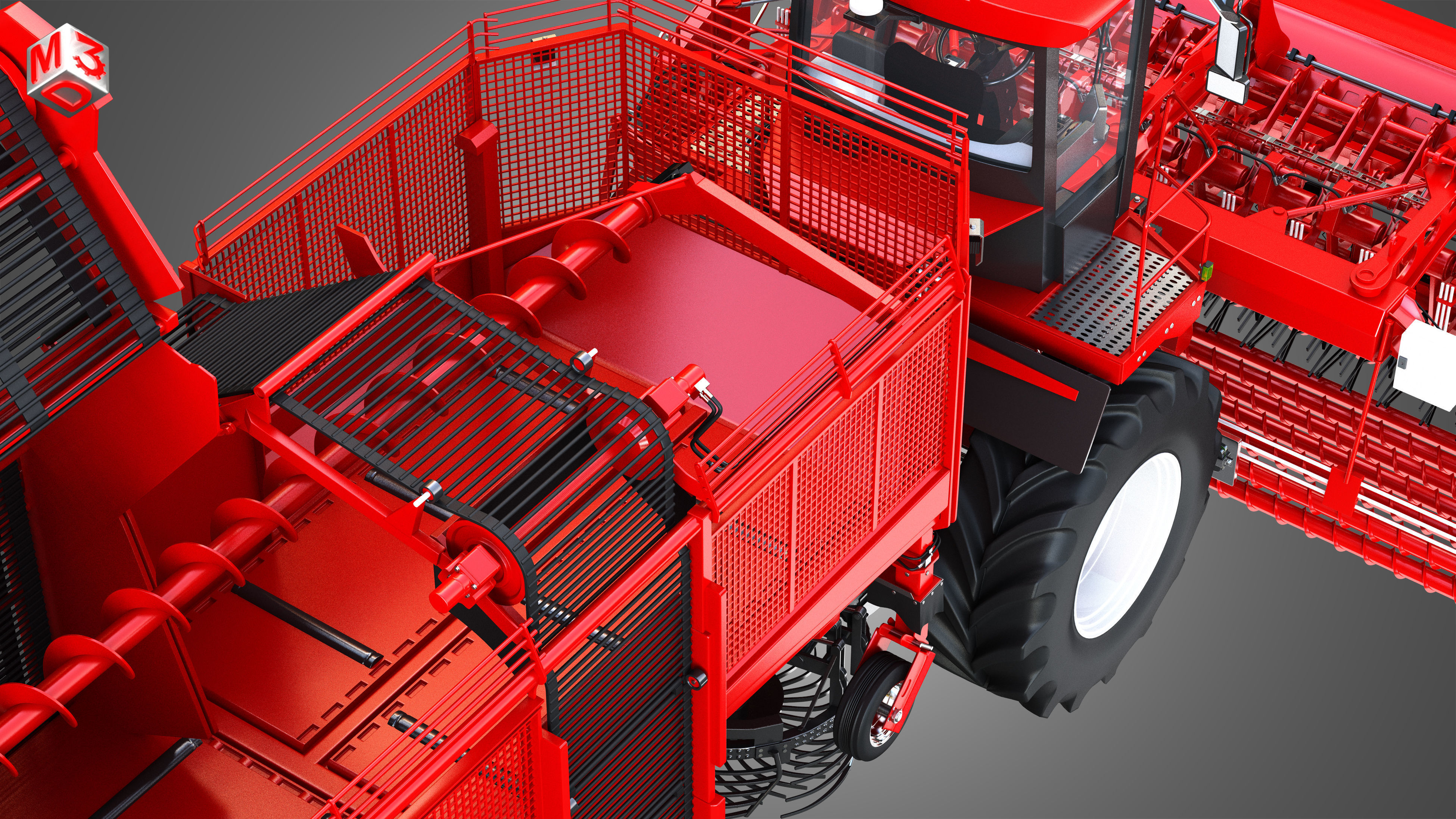 Terra Dos T4 Sugar Beet Harvester 3D model_18