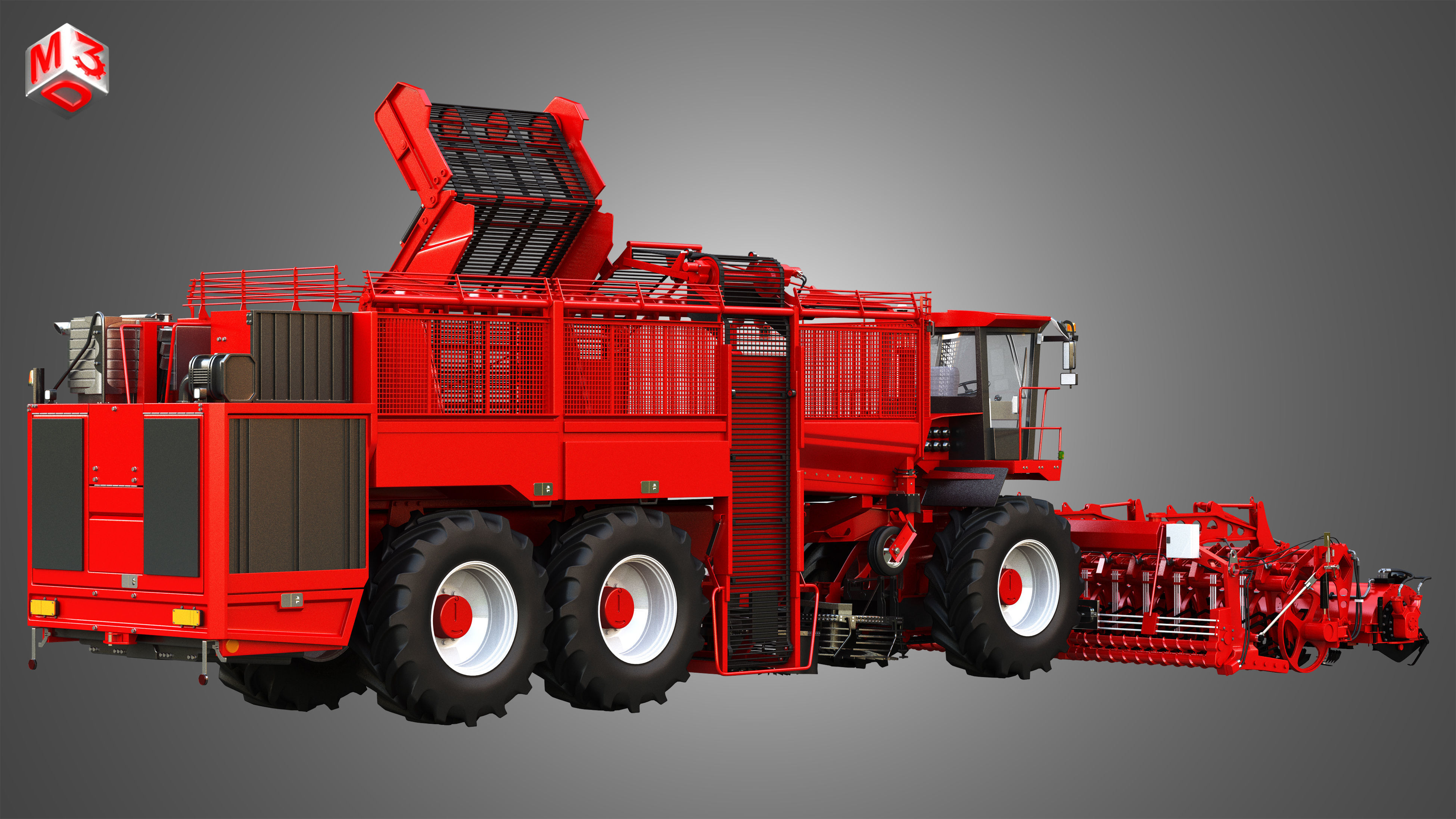 Terra Dos T4 Sugar Beet Harvester 3D model_1
