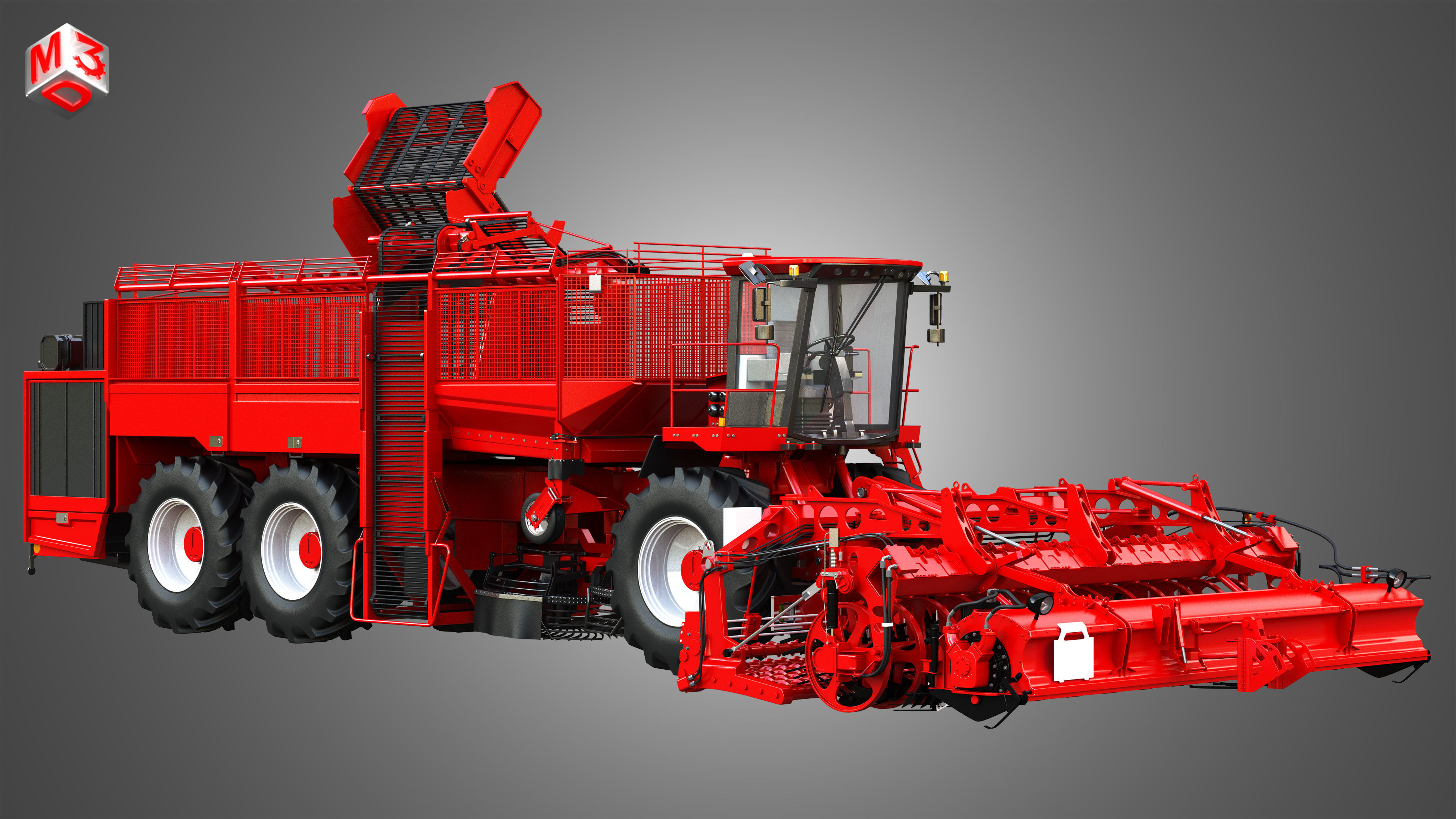 Terra Dos T4 Sugar Beet Harvester 3D model_2