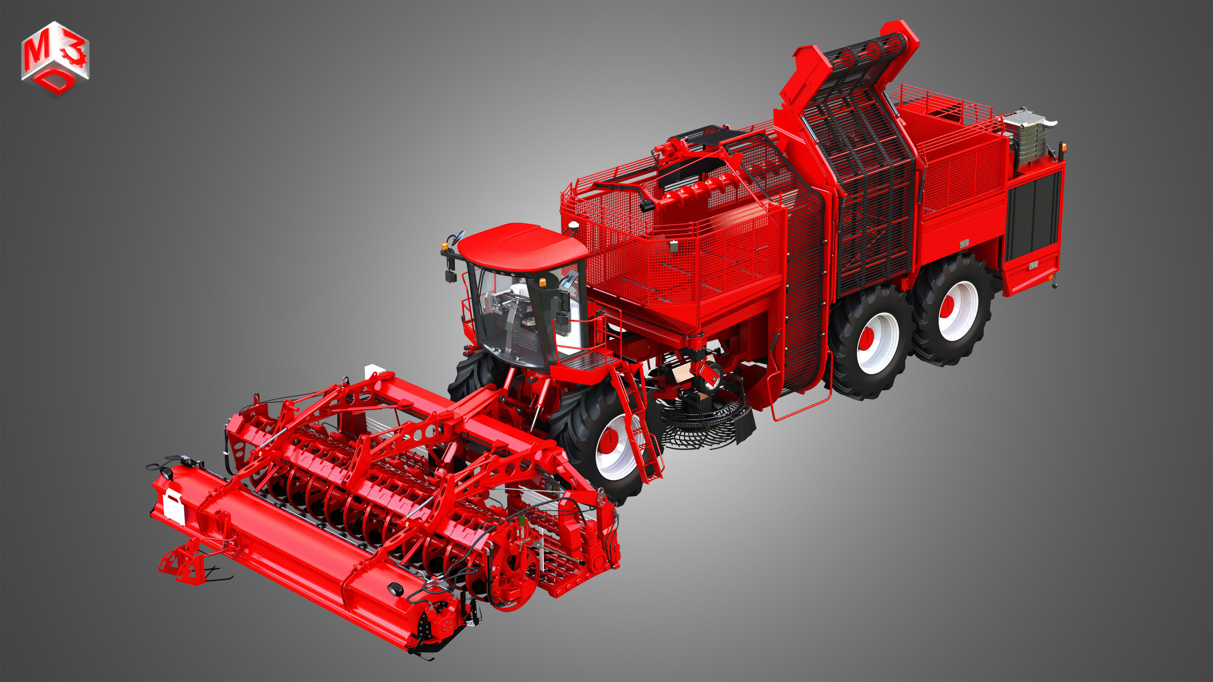 Terra Dos T4 Sugar Beet Harvester 3D model_6