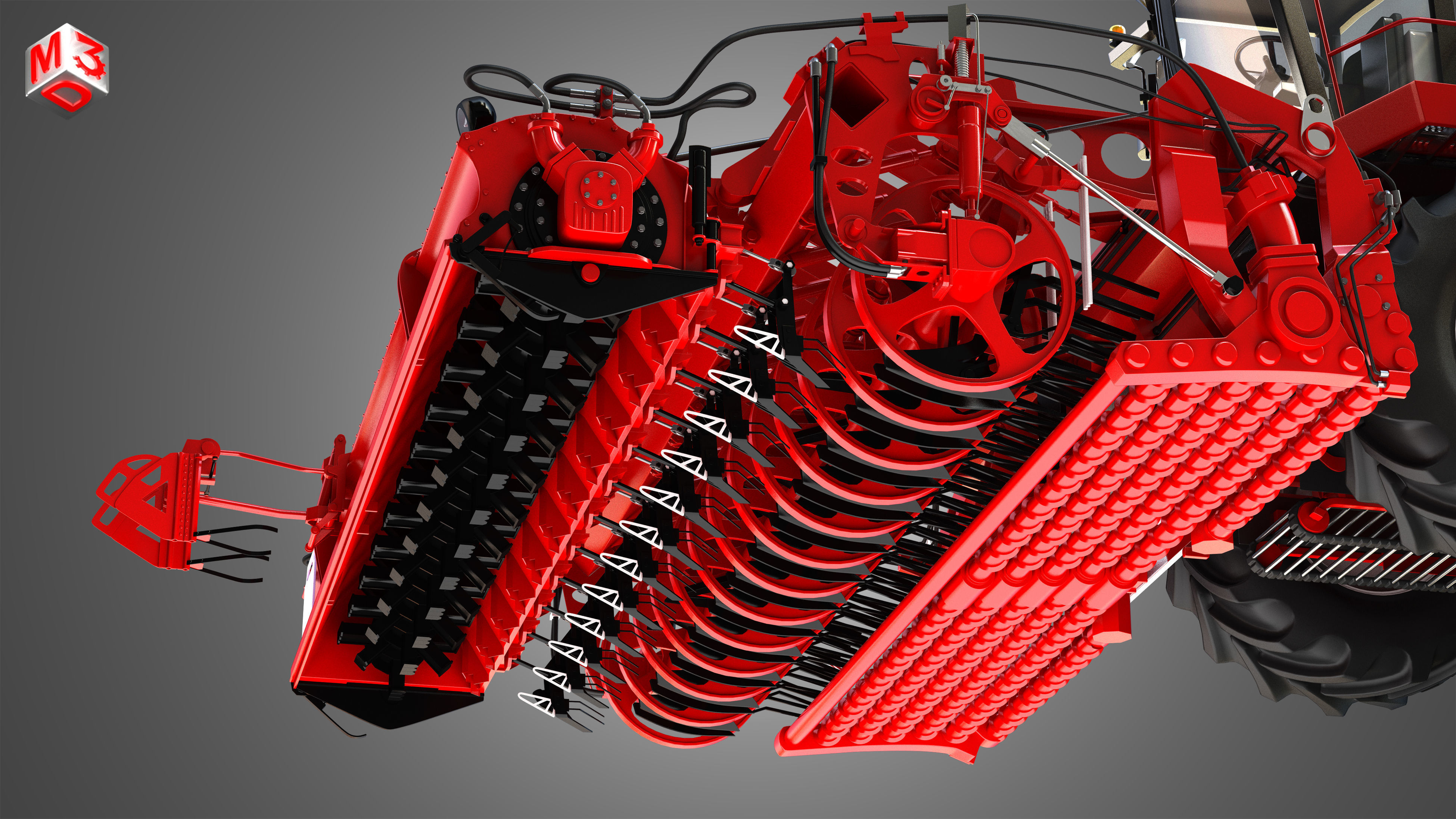 Terra Dos T4 Sugar Beet Harvester 3D model_13