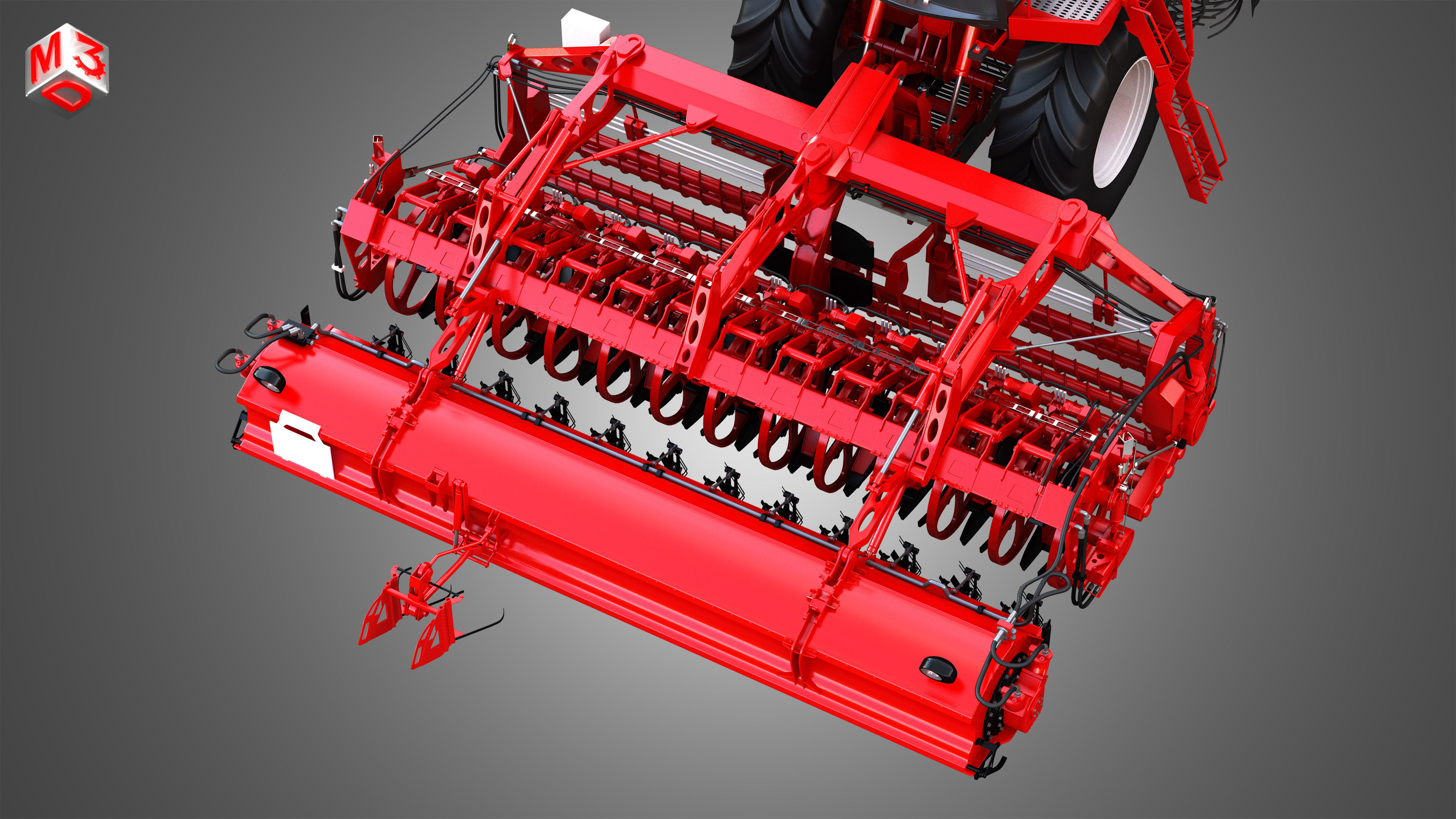 Terra Dos T4 Sugar Beet Harvester 3D model_11