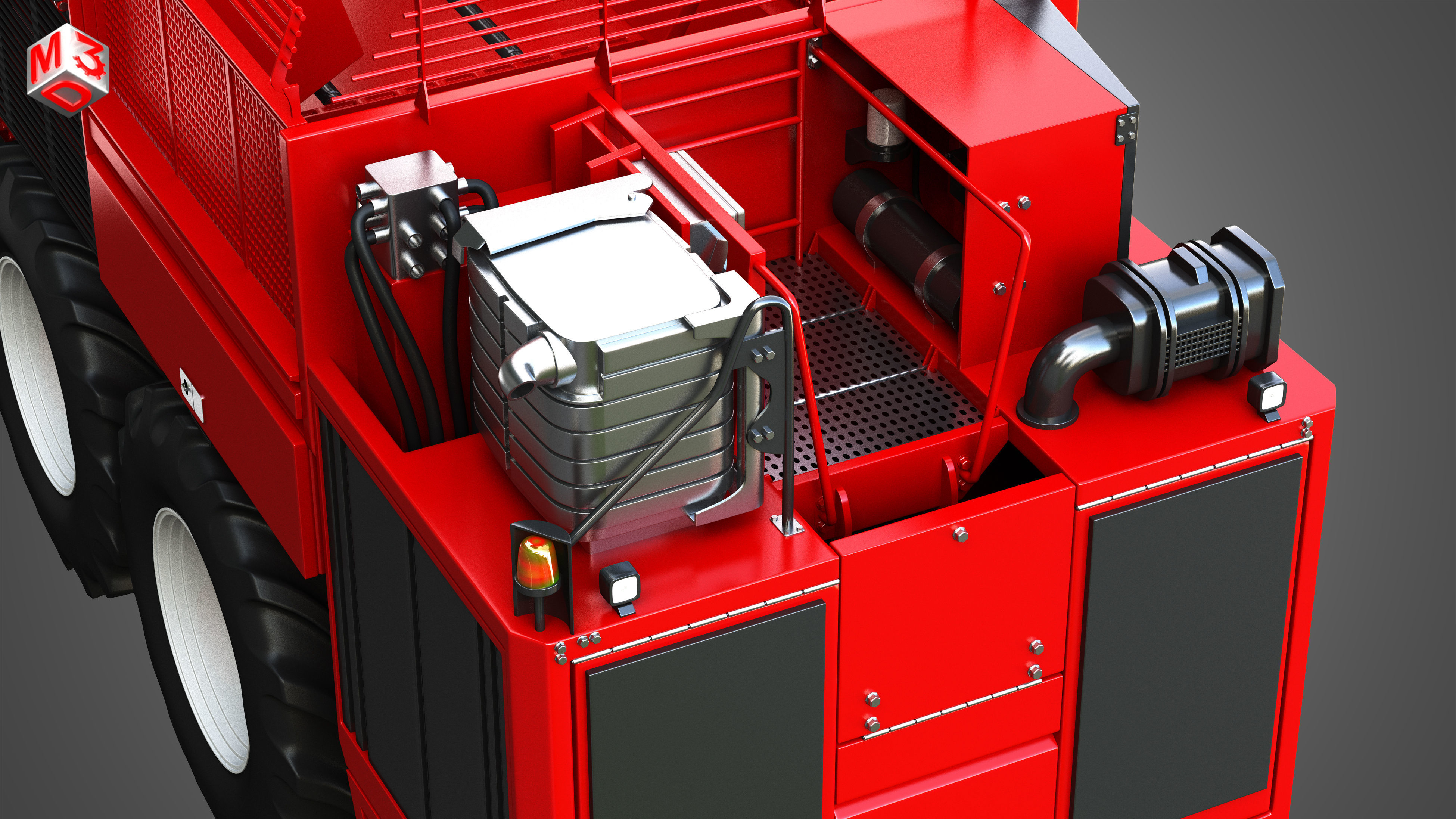 Terra Dos T4 Sugar Beet Harvester 3D model_16