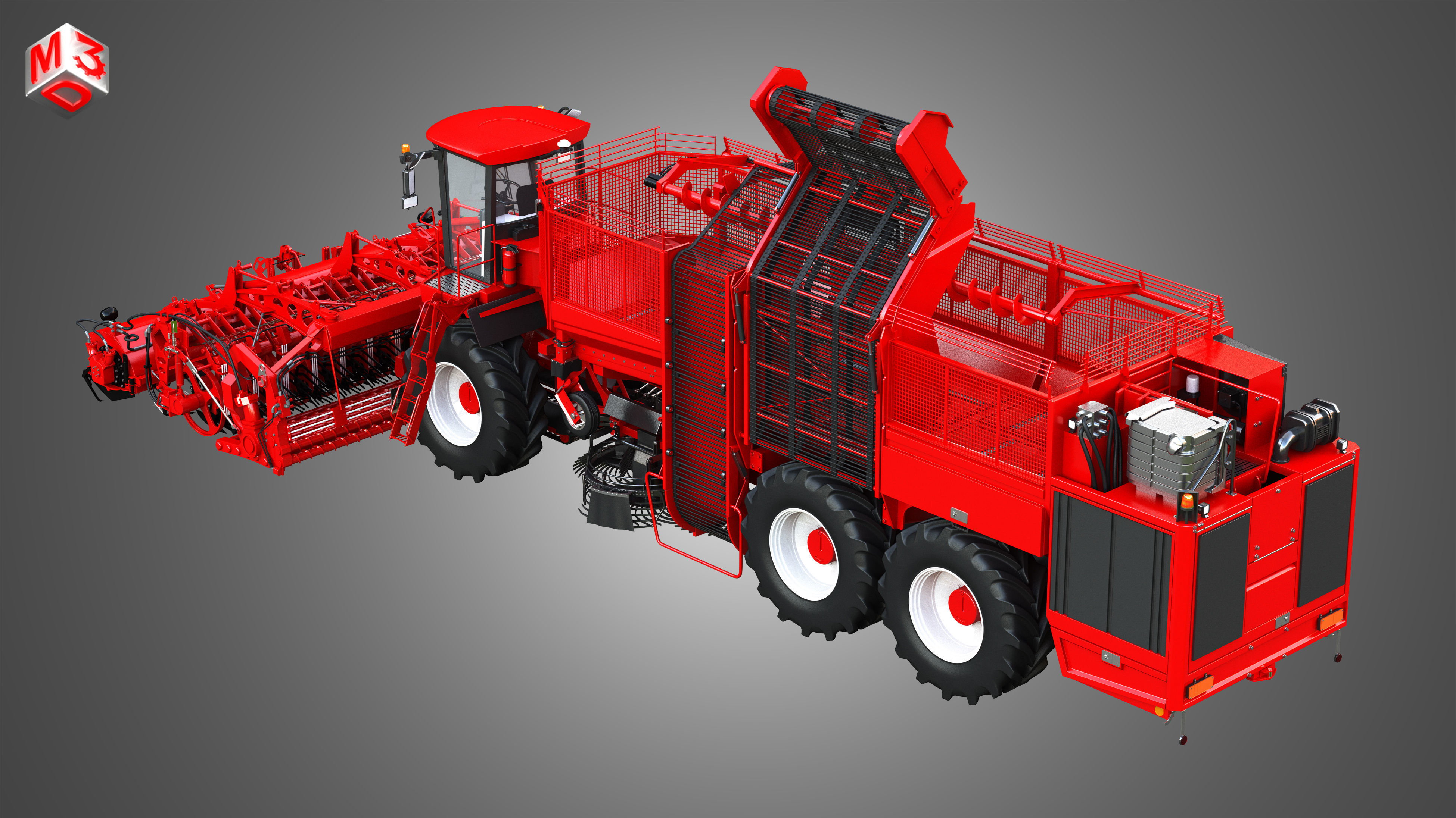 Terra Dos T4 Sugar Beet Harvester 3D model_9