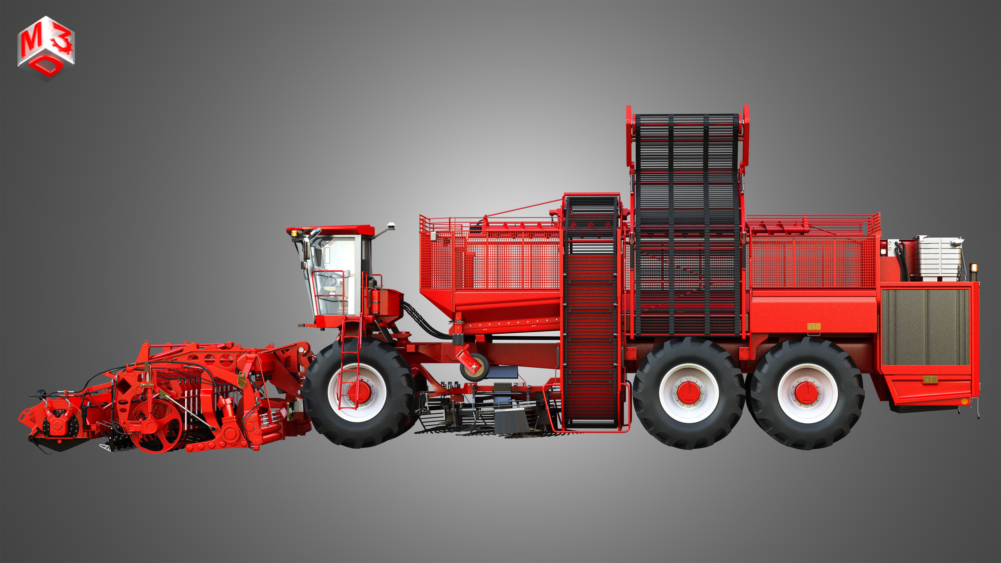 Terra Dos T4 Sugar Beet Harvester 3D model_4