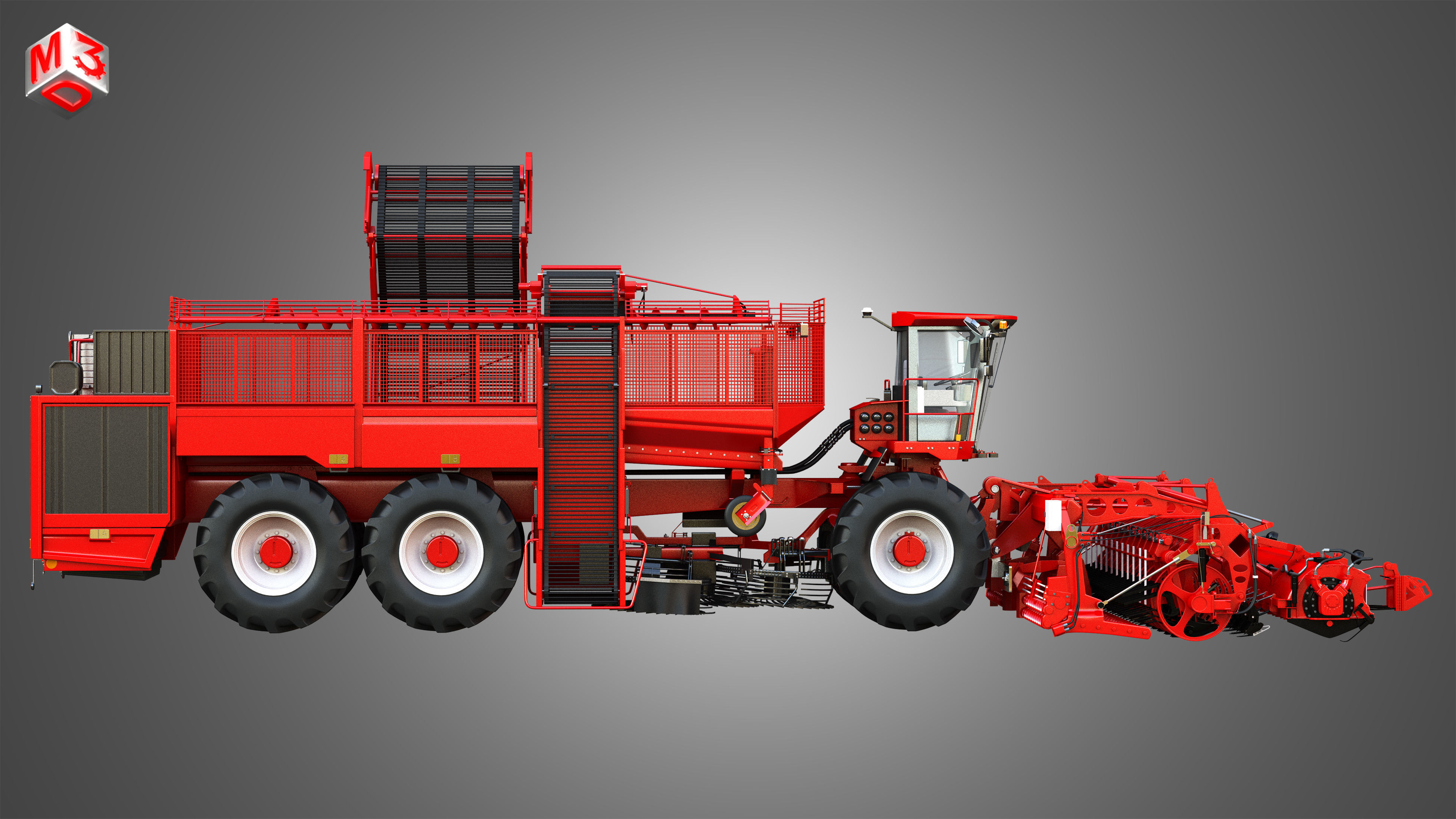 Terra Dos T4 Sugar Beet Harvester 3D model_5