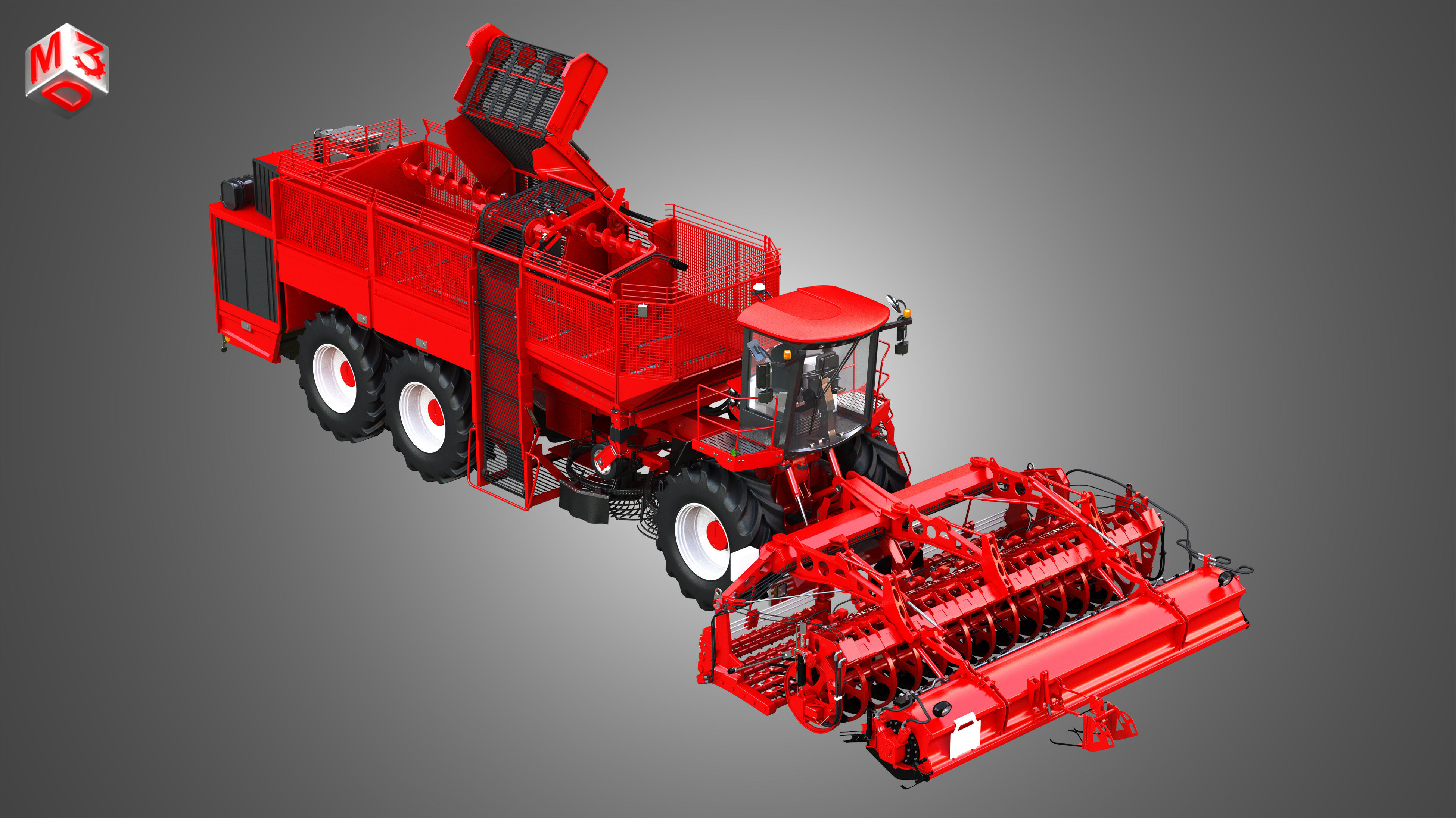 Terra Dos T4 Sugar Beet Harvester 3D model_8