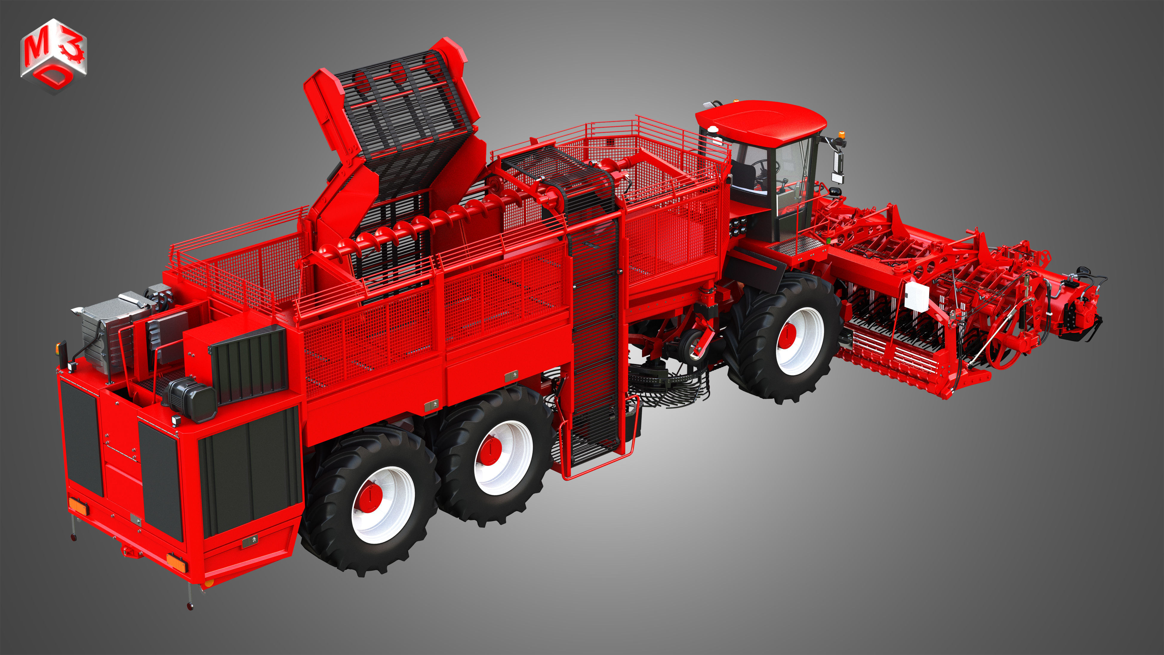 Terra Dos T4 Sugar Beet Harvester 3D model_7