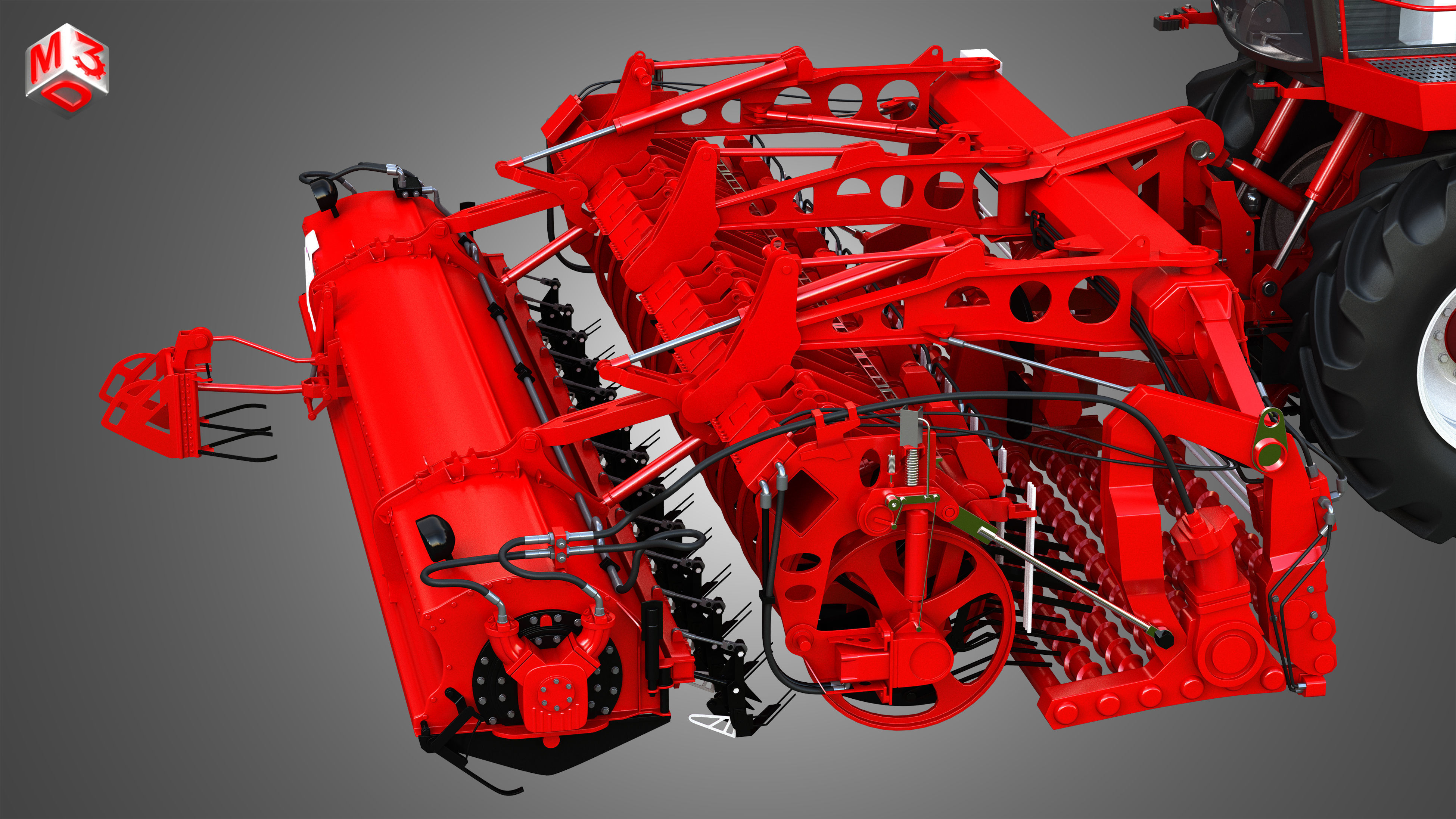 Terra Dos T4 Sugar Beet Harvester 3D model_12