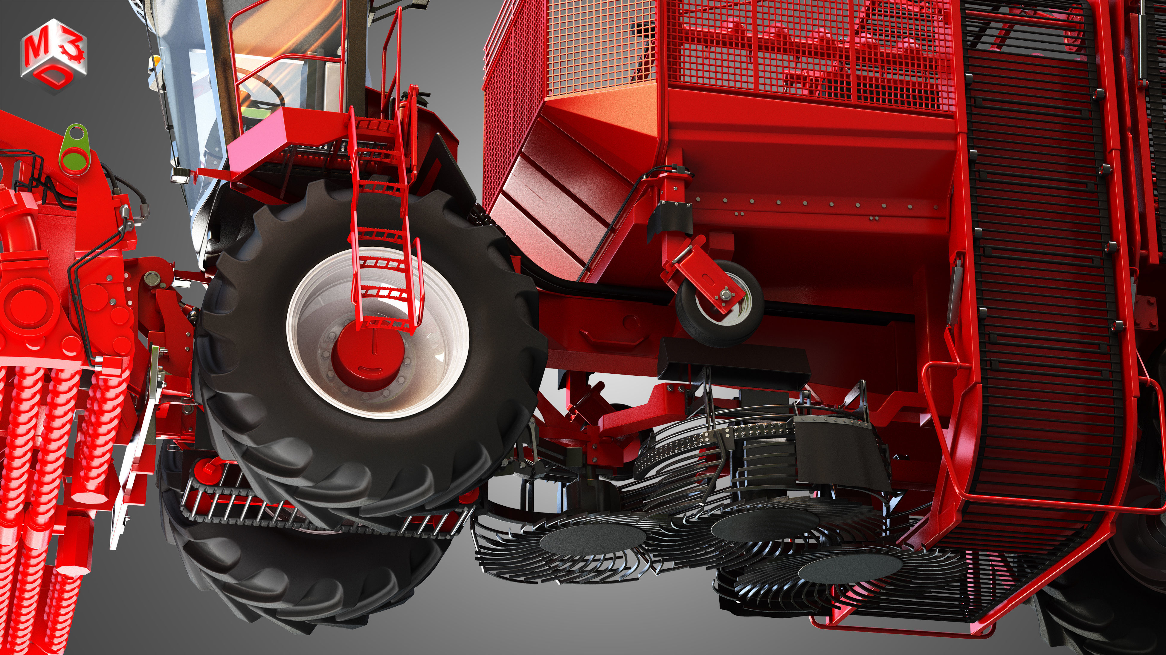 Terra Dos T4 Sugar Beet Harvester 3D model_14