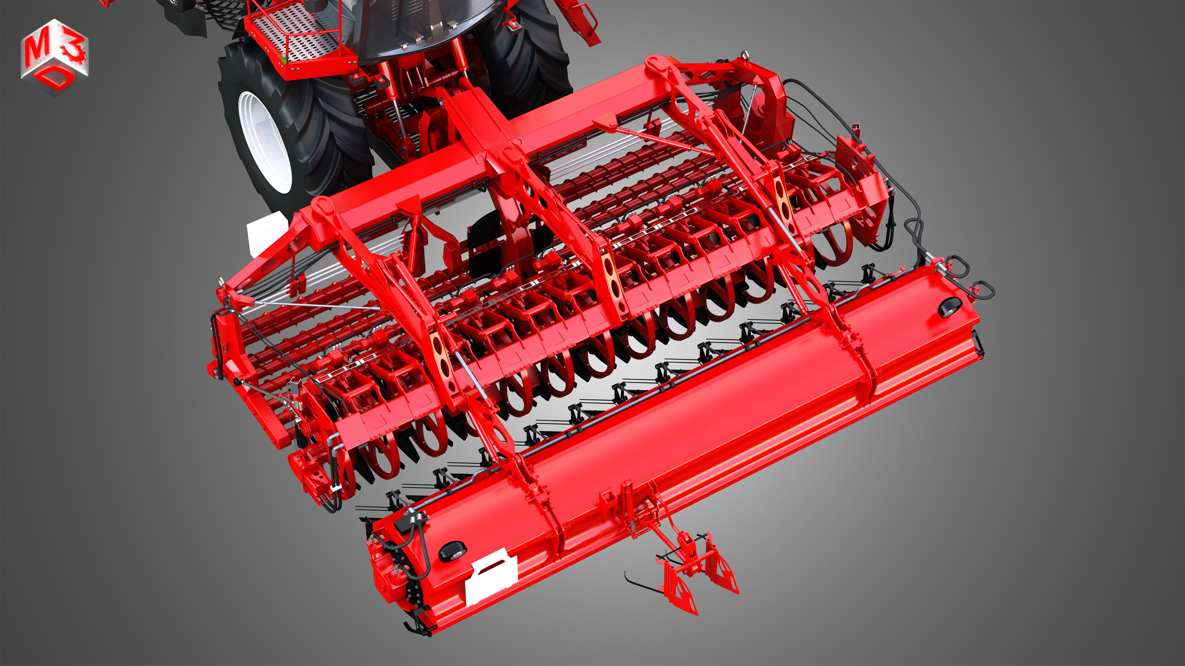 Terra Dos T4 Sugar Beet Harvester 3D model_10
