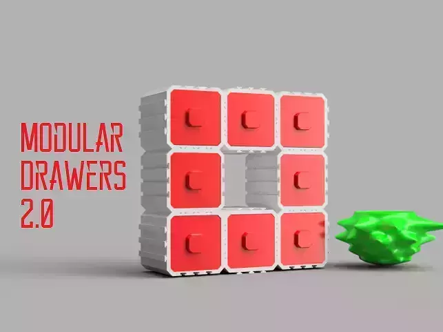Modular Drawers 2 3D print model